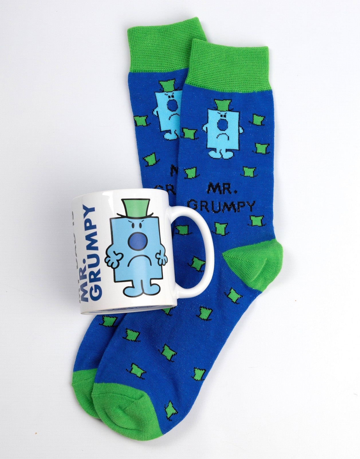 Mr. Men Mug and Sock Gift Set | Mens Blue | Official Merch