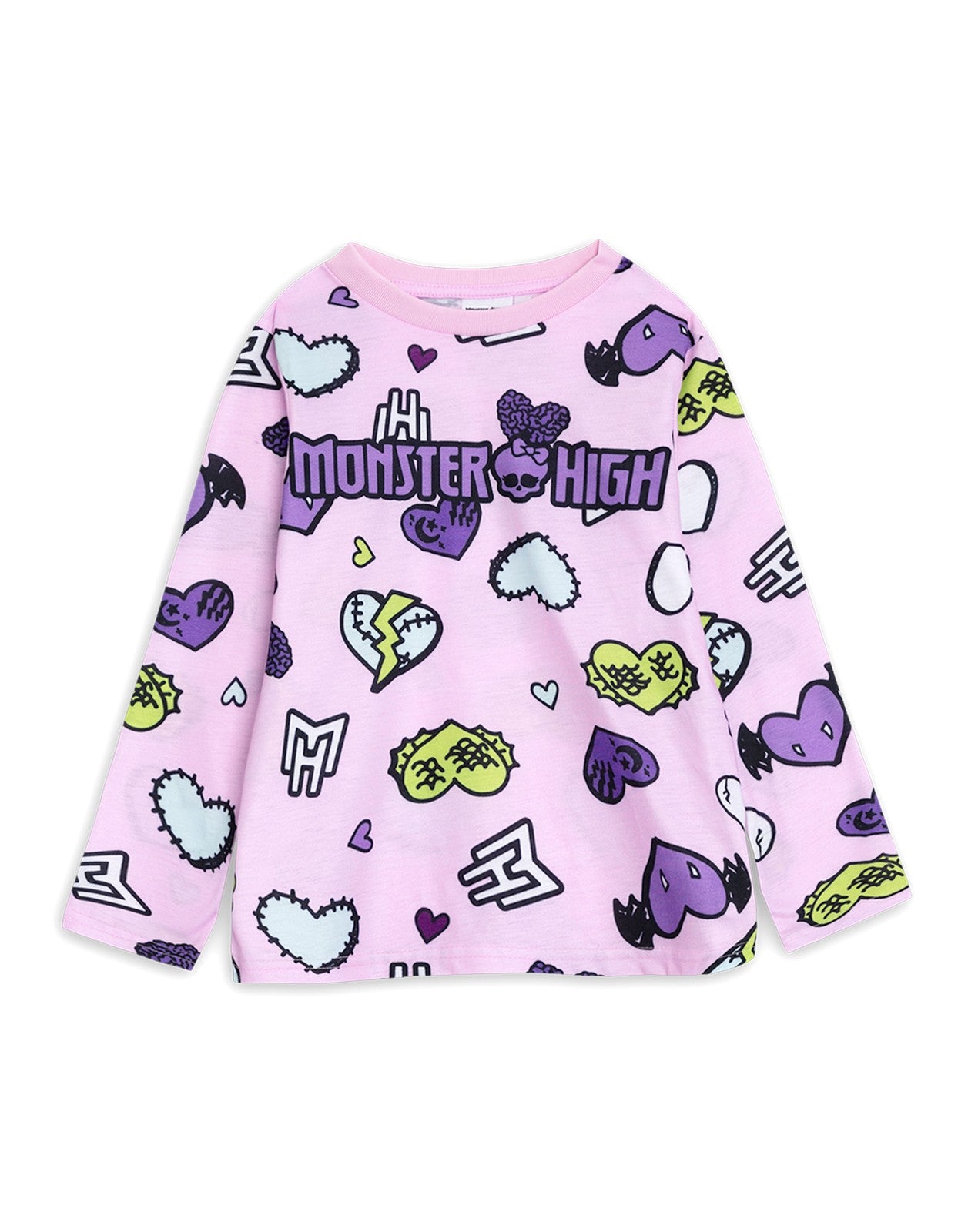 Monster High Long Sleeve Long Leg Pyjama and Jumper 3 Piece Set | Girls Multicol