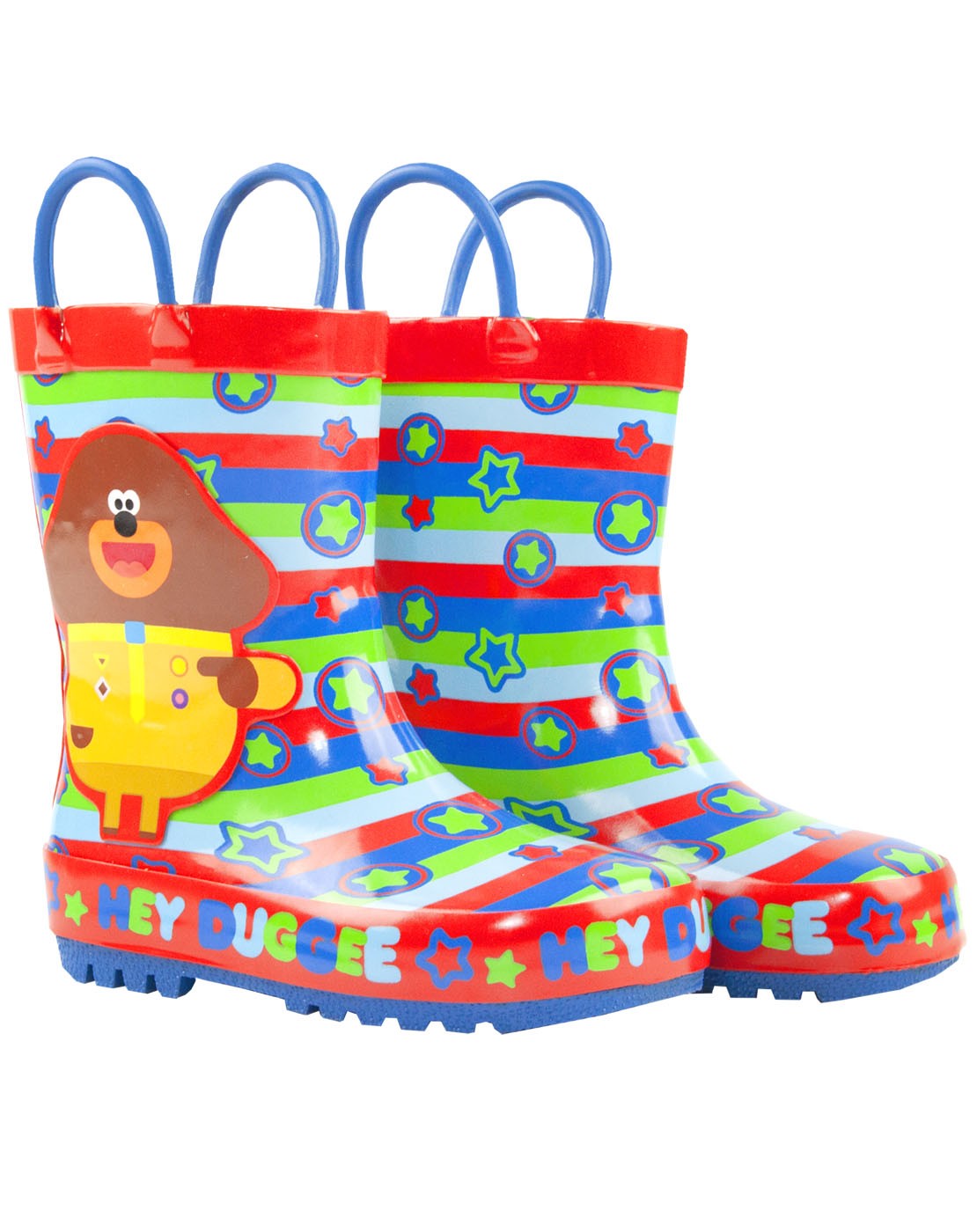 Hey Duggee Wellington Boots with Handles | Boys Red | Official Merch