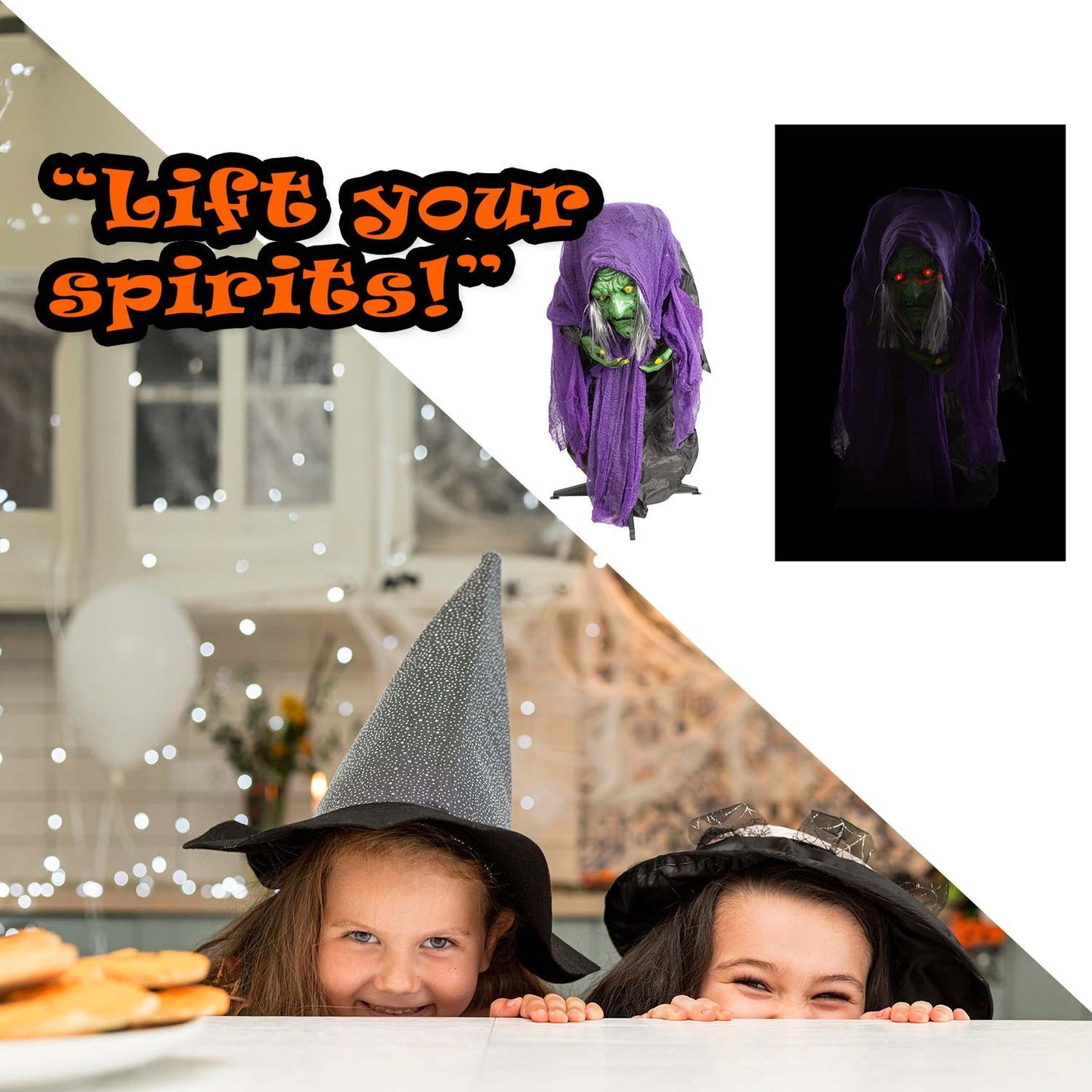 Halloween Animated Witch Decoration Party, Trick or Treat