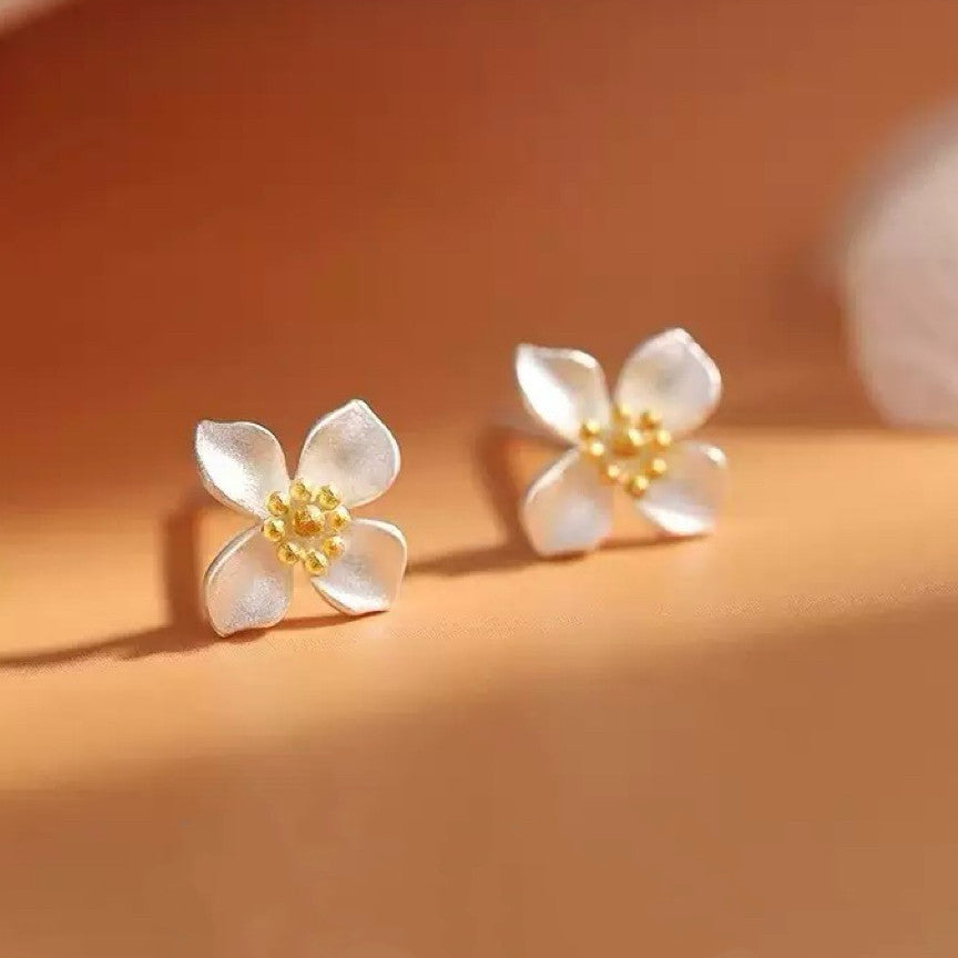 925 Sterling Silver Stud Lovely Flower Earrings Jewellery Women Girls Gift UK