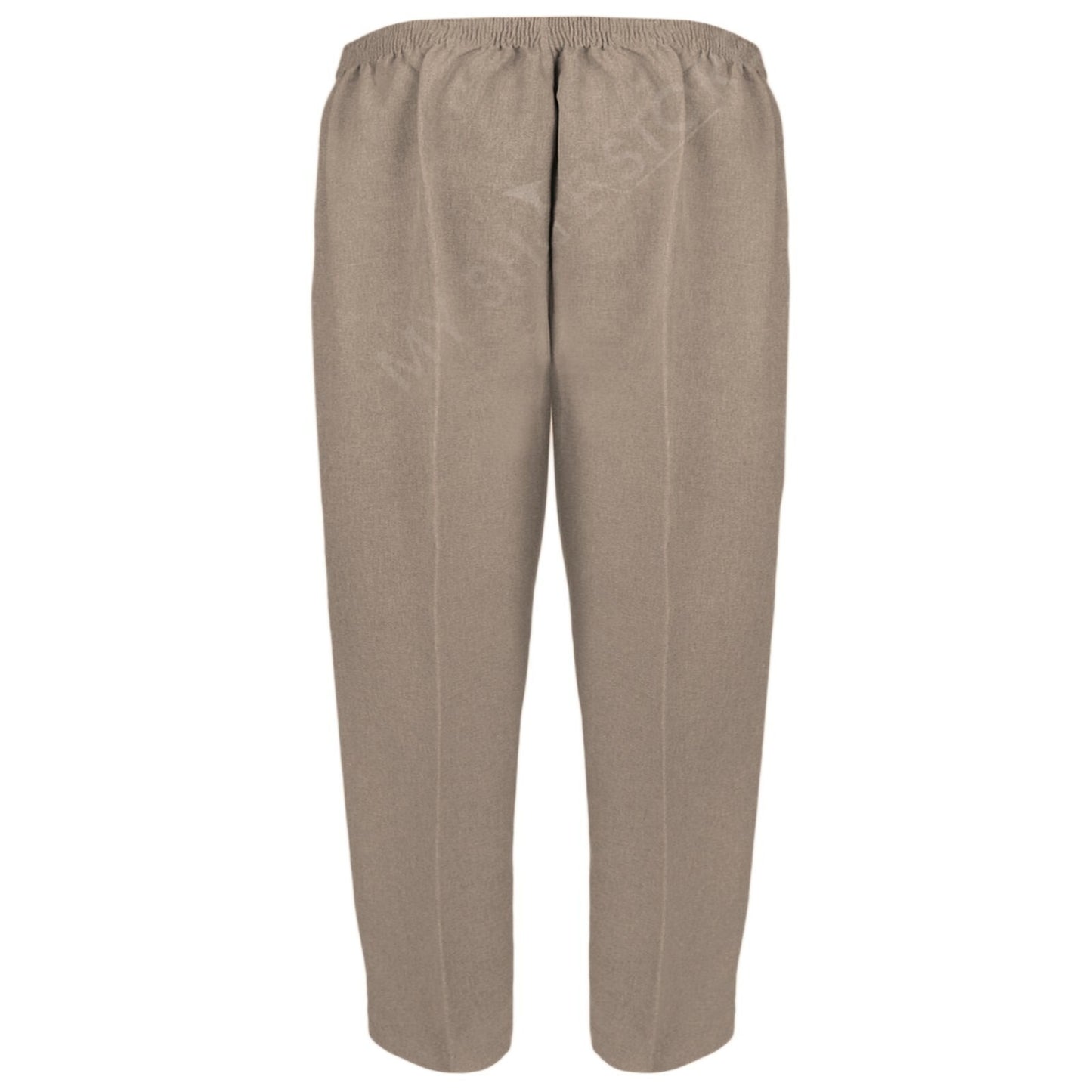 3/4 LENGTH WOMENS LADIES STRETCH ELASTICATED WAIST PLAIN PANTS CROPPED TROUSERS