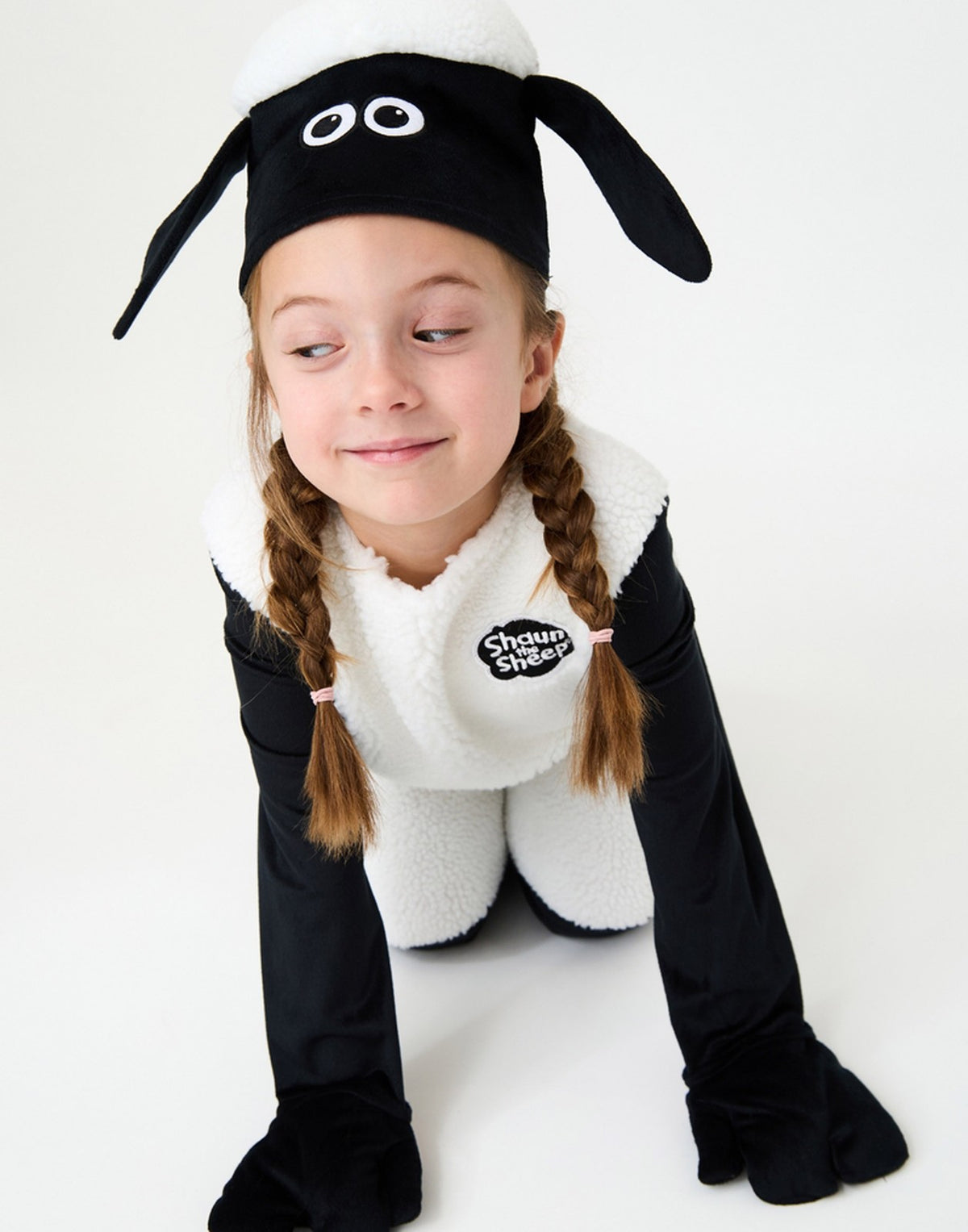 Shaun The Sheep 2 Piece Costume | Unisex Kids White | Official Merch