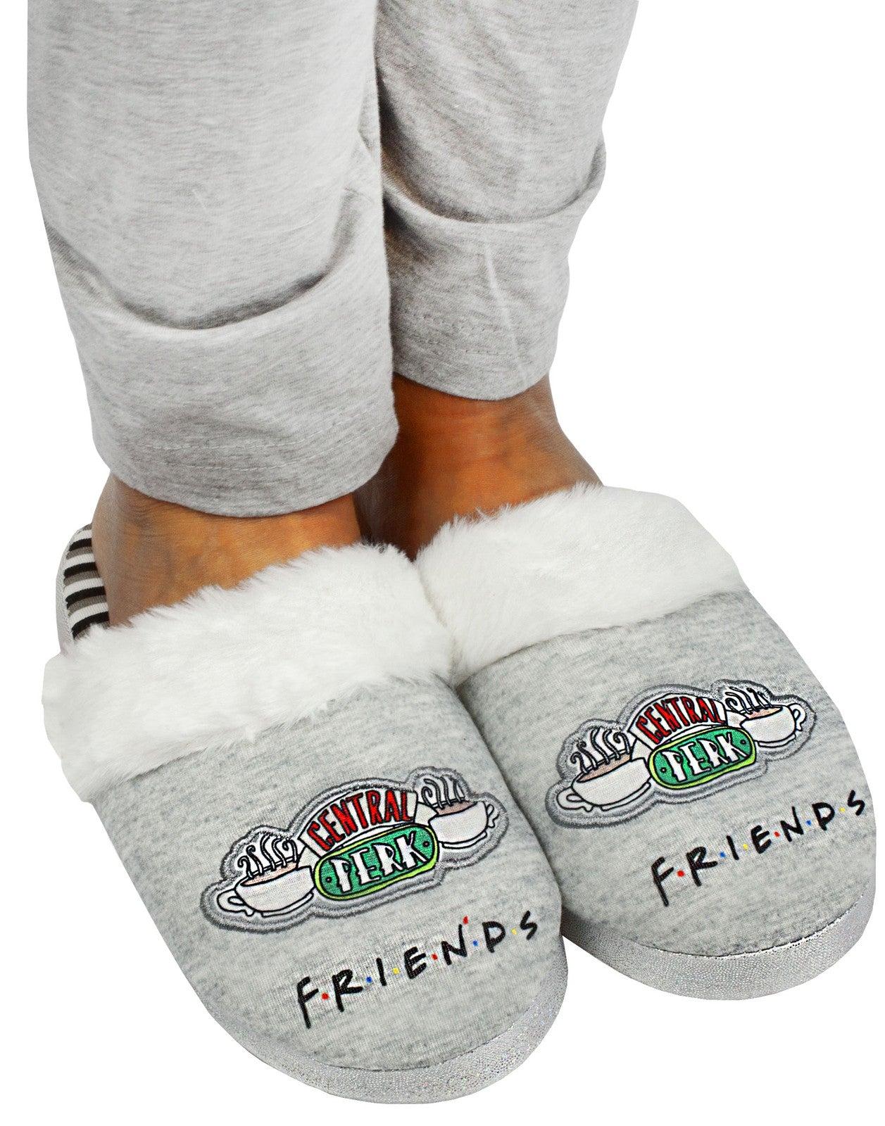 Friends Mule Slippers | Girls Grey | Official Merch