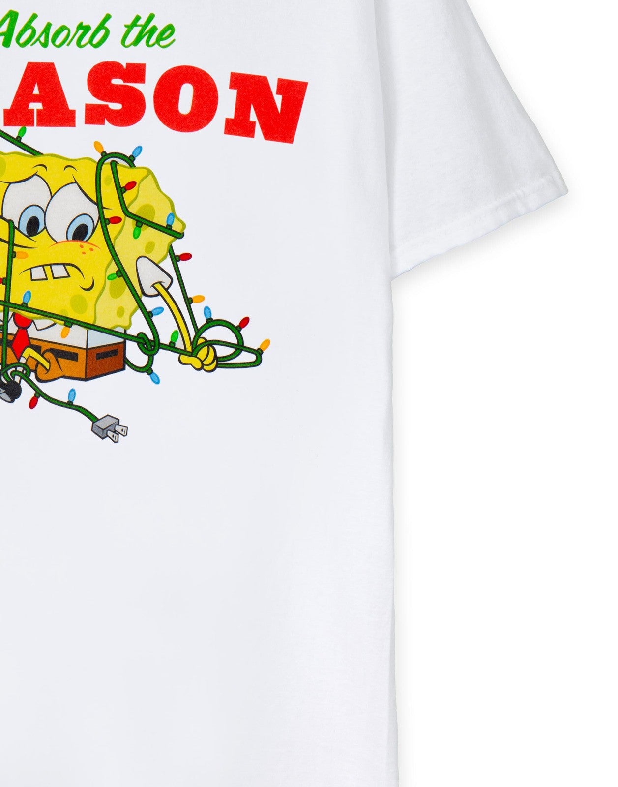 SpongeBob SquarePants Short Sleeved T-Shirt | Unisex White | Official Merch