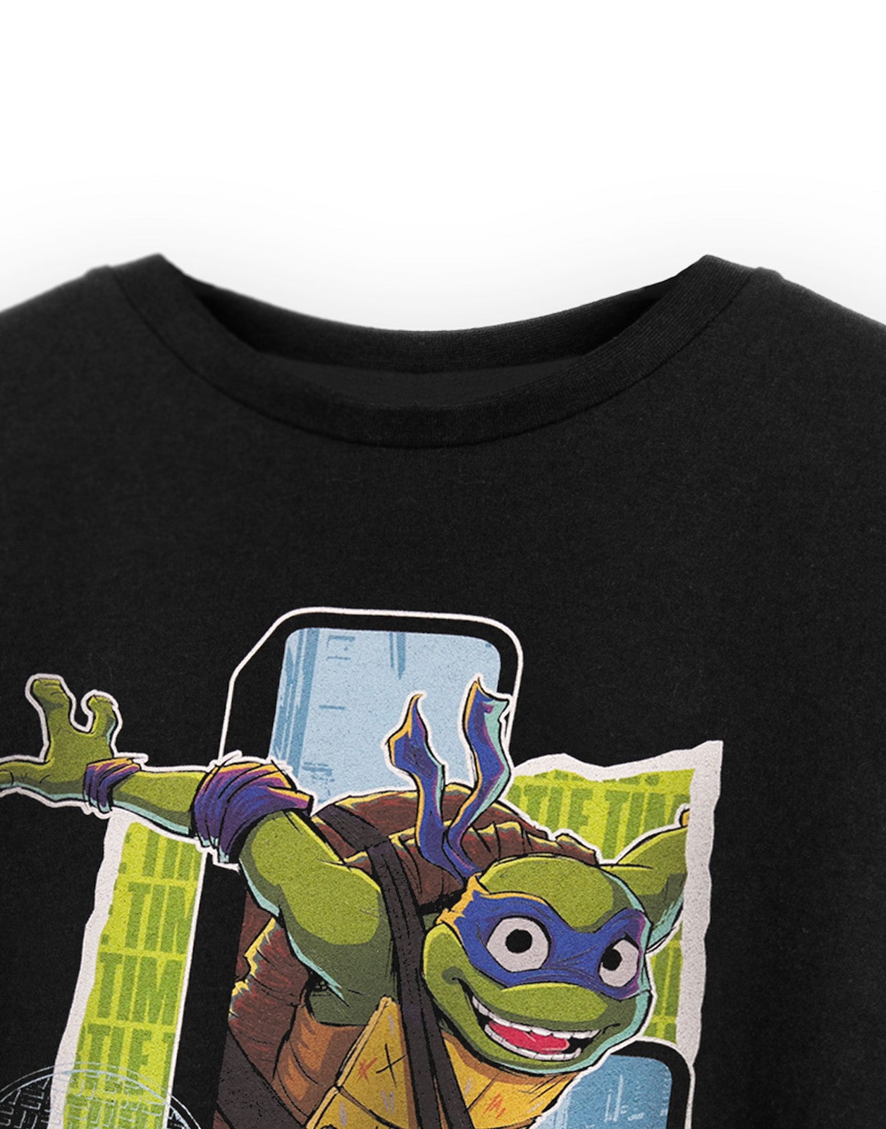 Teenage Mutant Ninja Turtles Short Sleeved T-Shirt | Boys Black | Official Merch