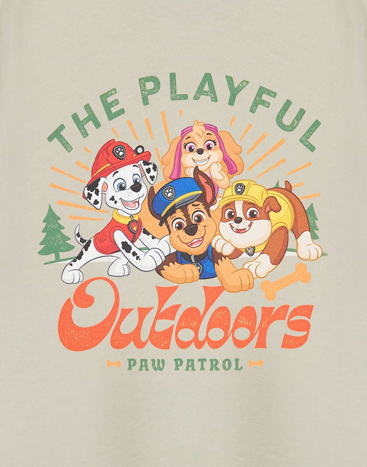 Paw Patrol Short Sleeved T-Shirt | Boys Oatmeal | Official Merch