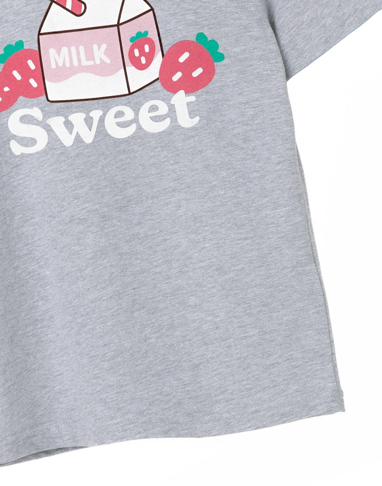 Pusheen Short Sleeved T-Shirt | Girls Grey Marl | Official Merch