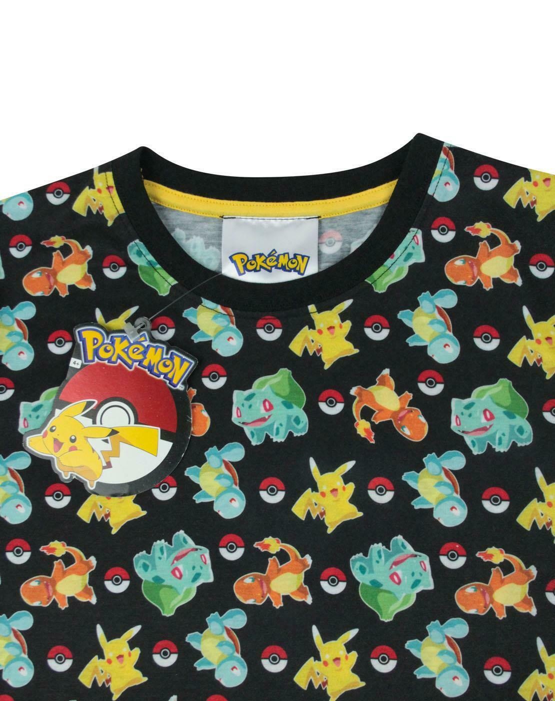 Pokemon Short Sleeved T-Shirt | Boys Black | Official Merch