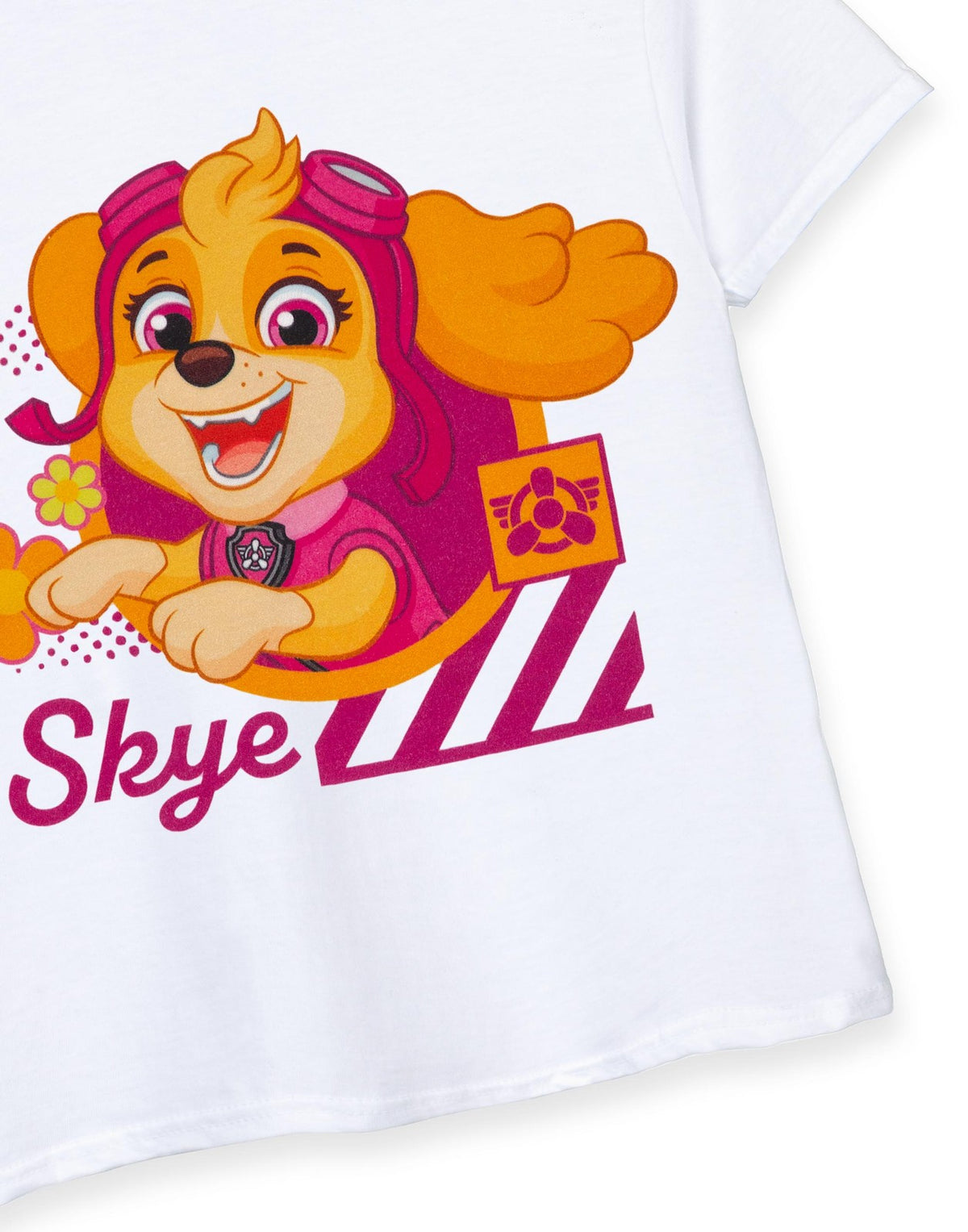 Paw Patrol Short Sleeved T-Shirt | Girls White | Official Merch
