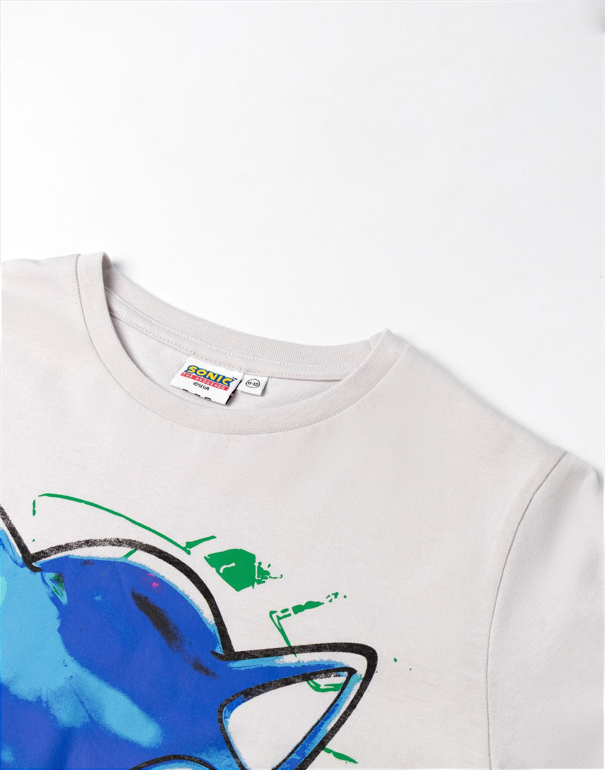 Sonic the Hedgehog Long Sleeved T-Shirt | Unisex Kids Grey / Black | Official Me