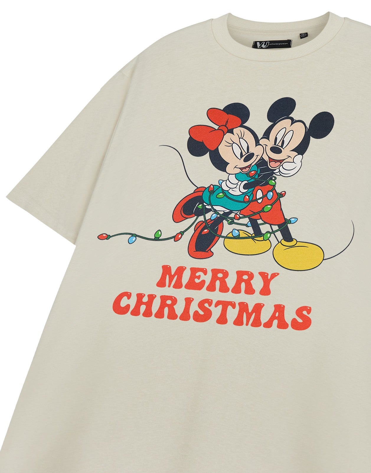 Disney Short Sleeved T-Shirt | Womens Oatmeal | Official Merch