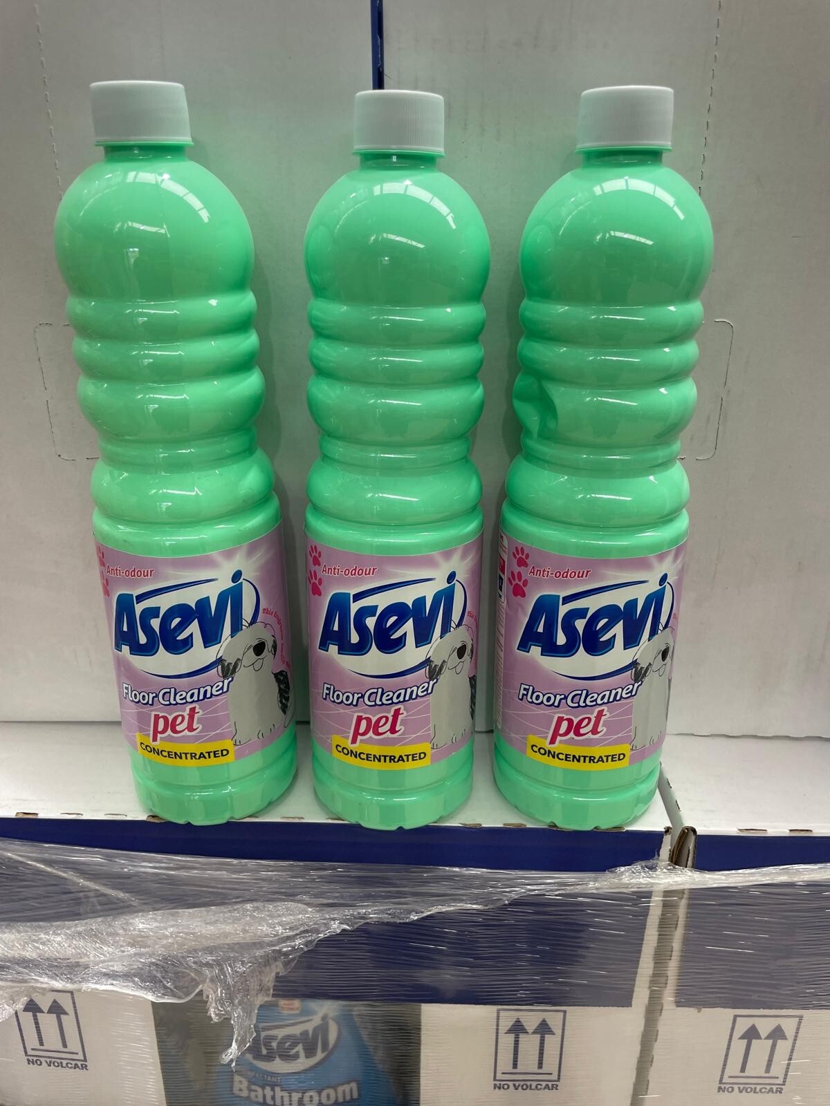 Asevi Bundle Spanish Cleaning Products Bathroom Cleaner Fabric Softener Blue