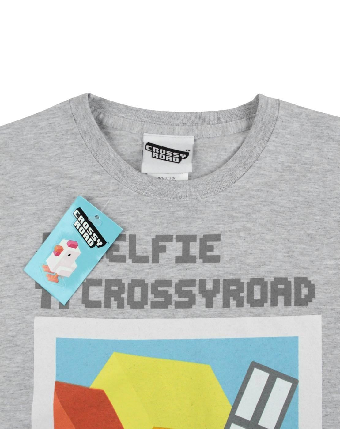 Crossy Road Short Sleeved T-Shirt | Boys Grey | Official Merch