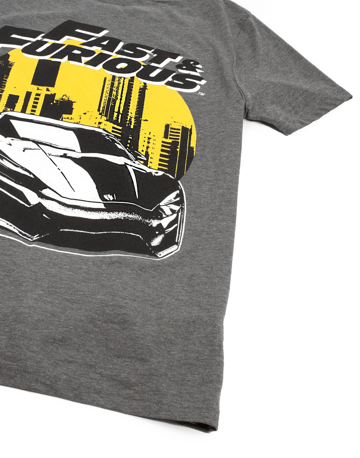 Fast And Furious Short Sleeved T-Shirt | Mens Charcoal | Official Merch
