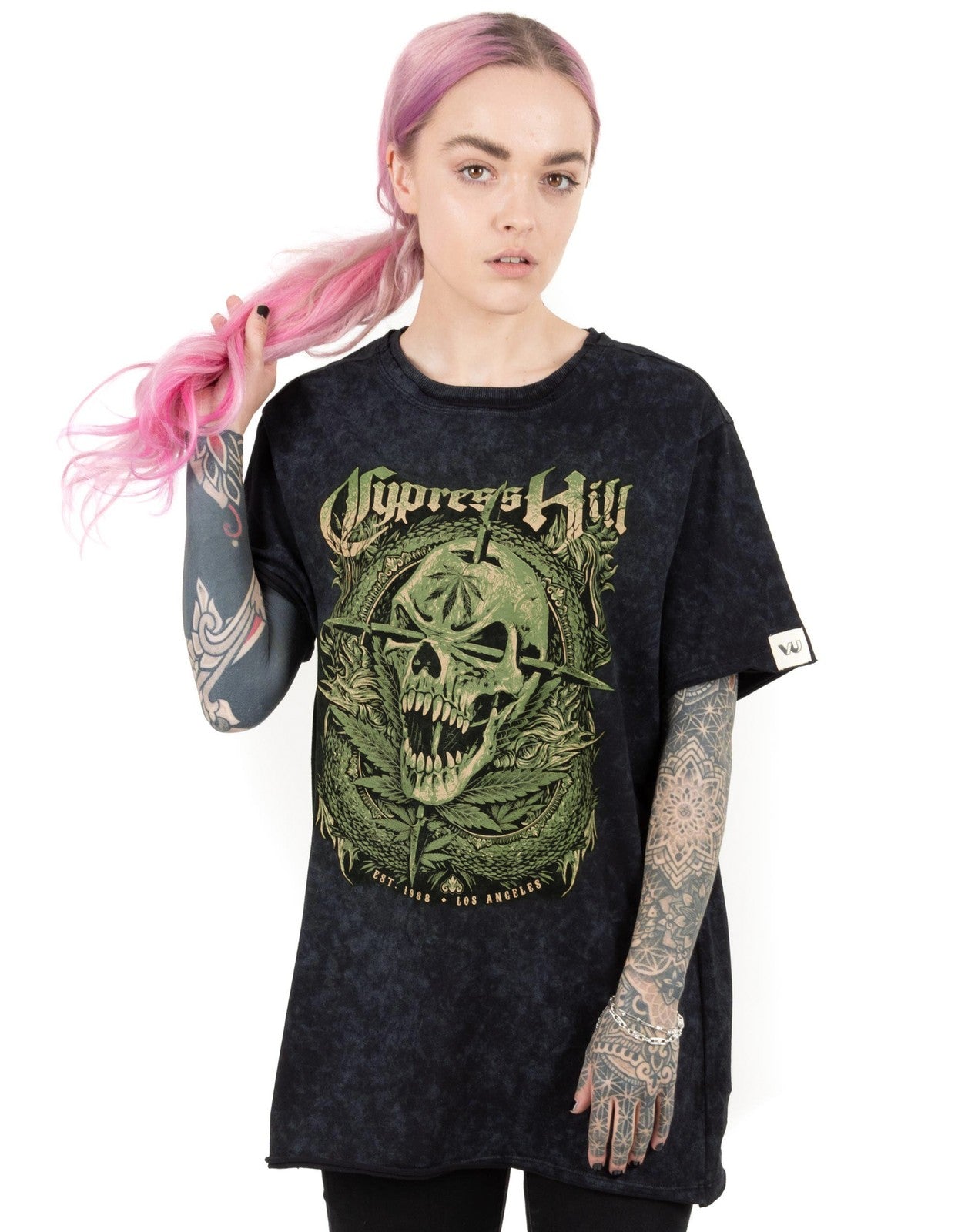 Cypress Hill Short Sleeved T-Shirt | Mens Black | Official Merch
