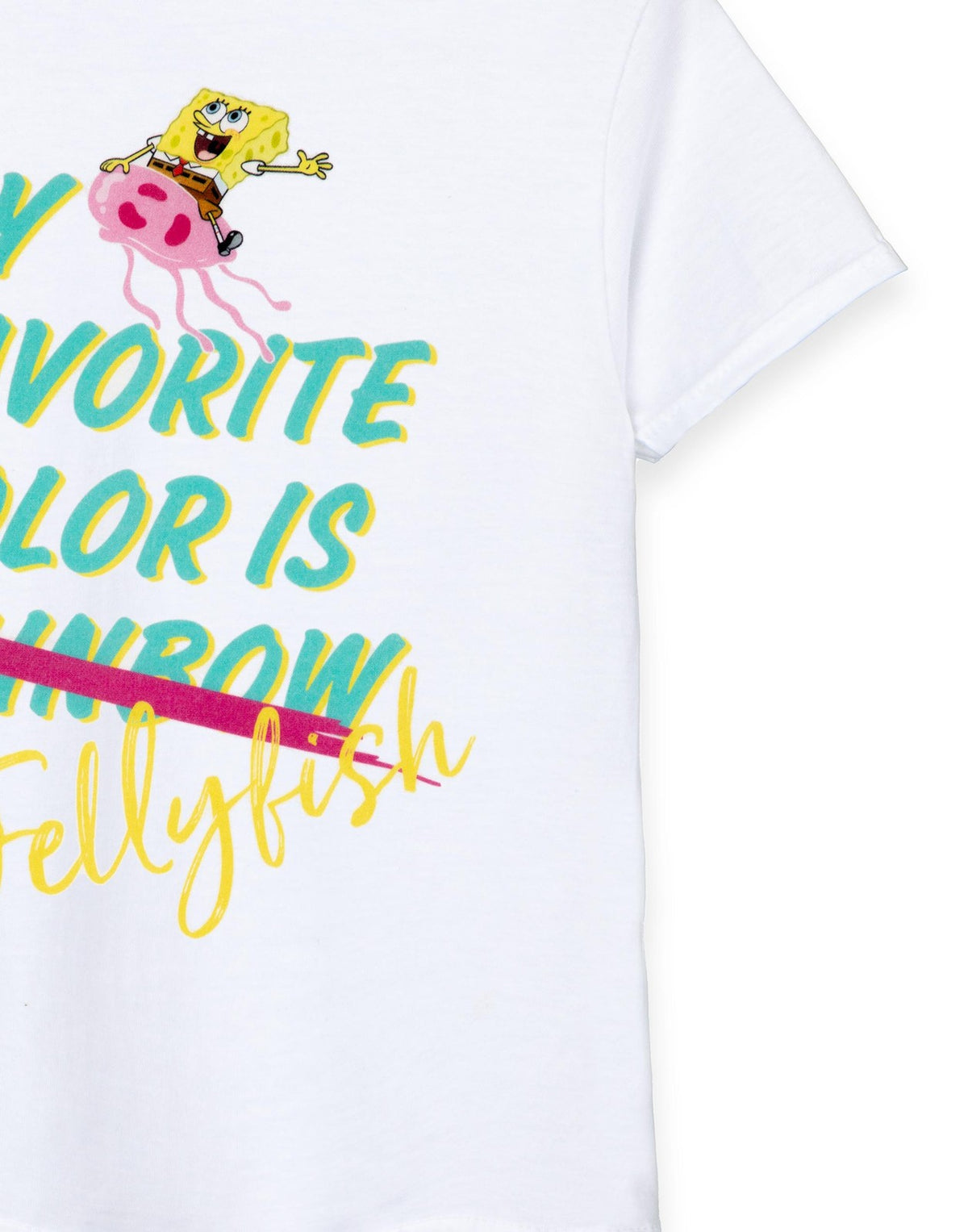 SpongeBob SquarePants Short Sleeved T-Shirt | Girls White | Official Merch