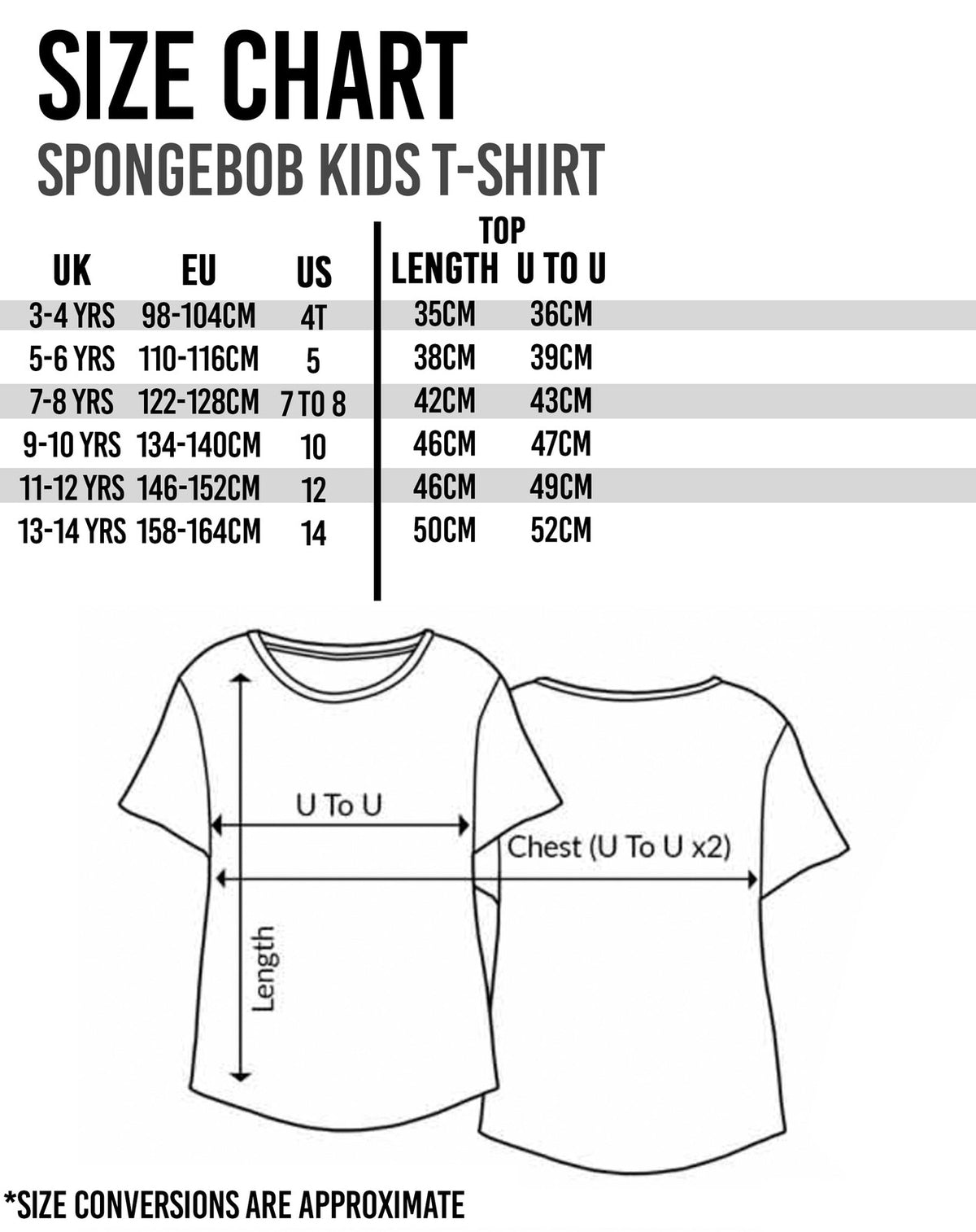 SpongeBob SquarePants Short Sleeved T-Shirt | Girls Blue | Official Merch