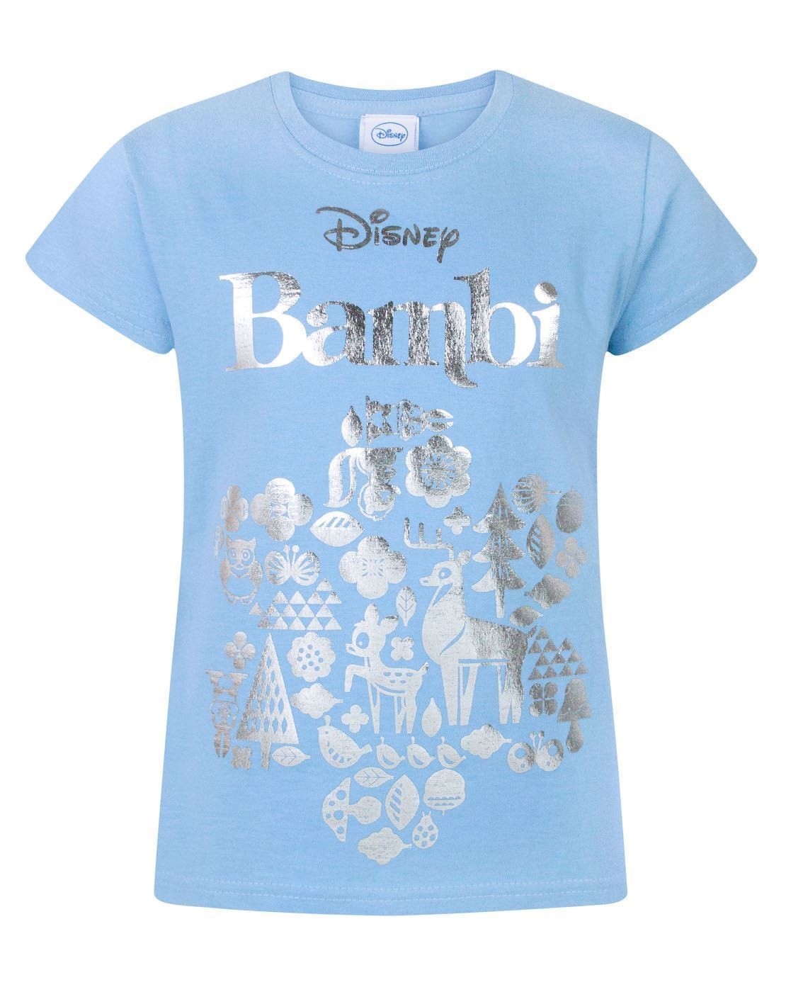 Disney Short Sleeved T-Shirt | Girls Blue | Official Merch