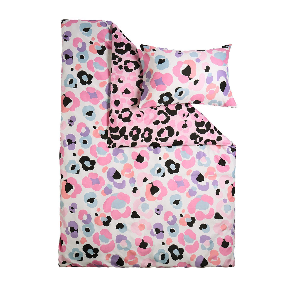 Leopard Reversible Duvet Cover Set Soft Quilt with Pillowcases Animal Bedding