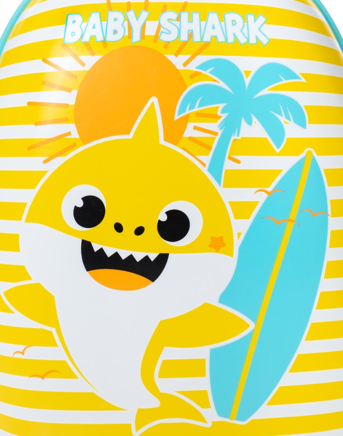 Baby Shark Small Suitcase | Unisex Kids Yellow Blue | Official Merch
