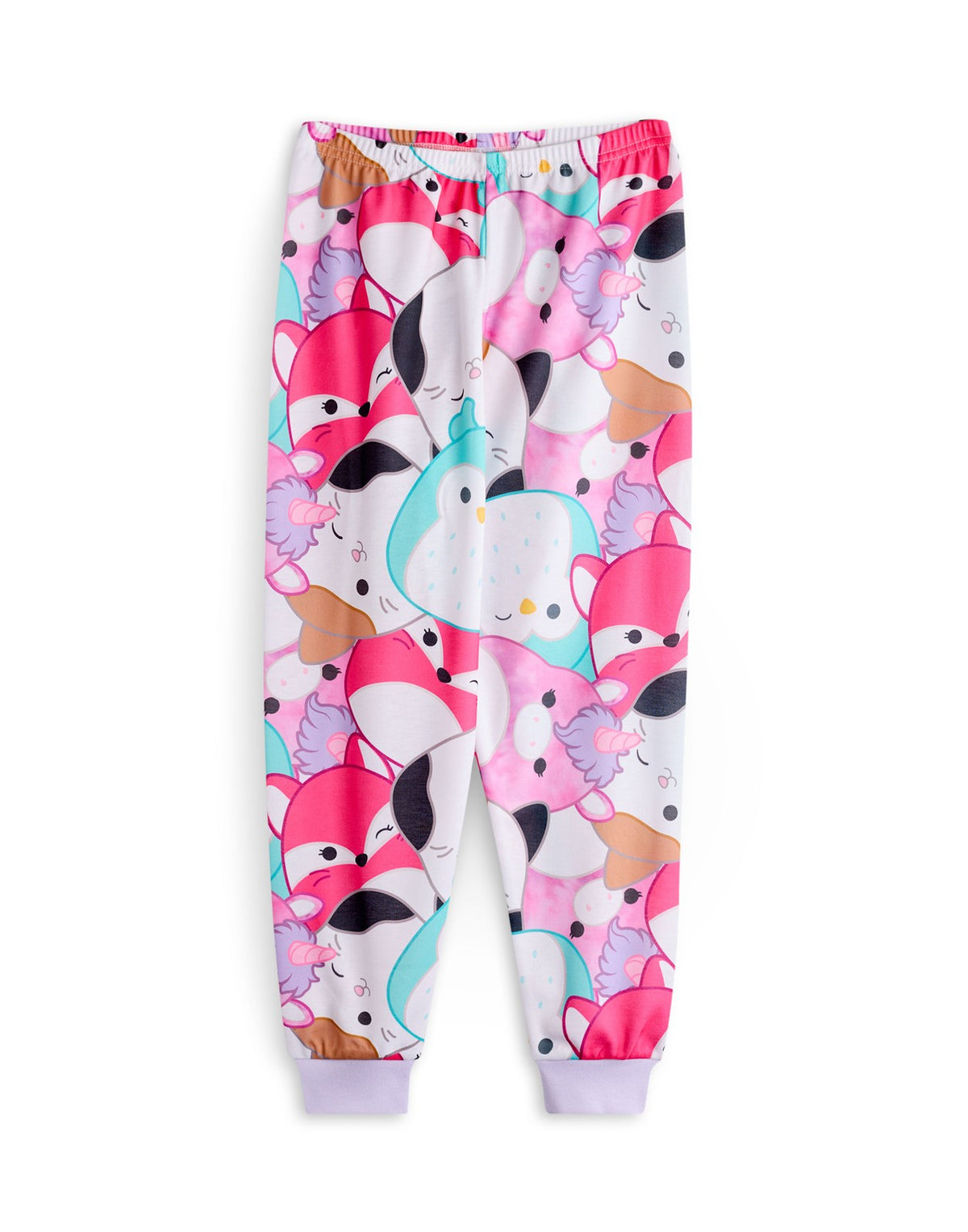 Squishmallows Multi-Pack of 2 Long Sleeve Long Leg Pyjama Set | Girls Purple | O