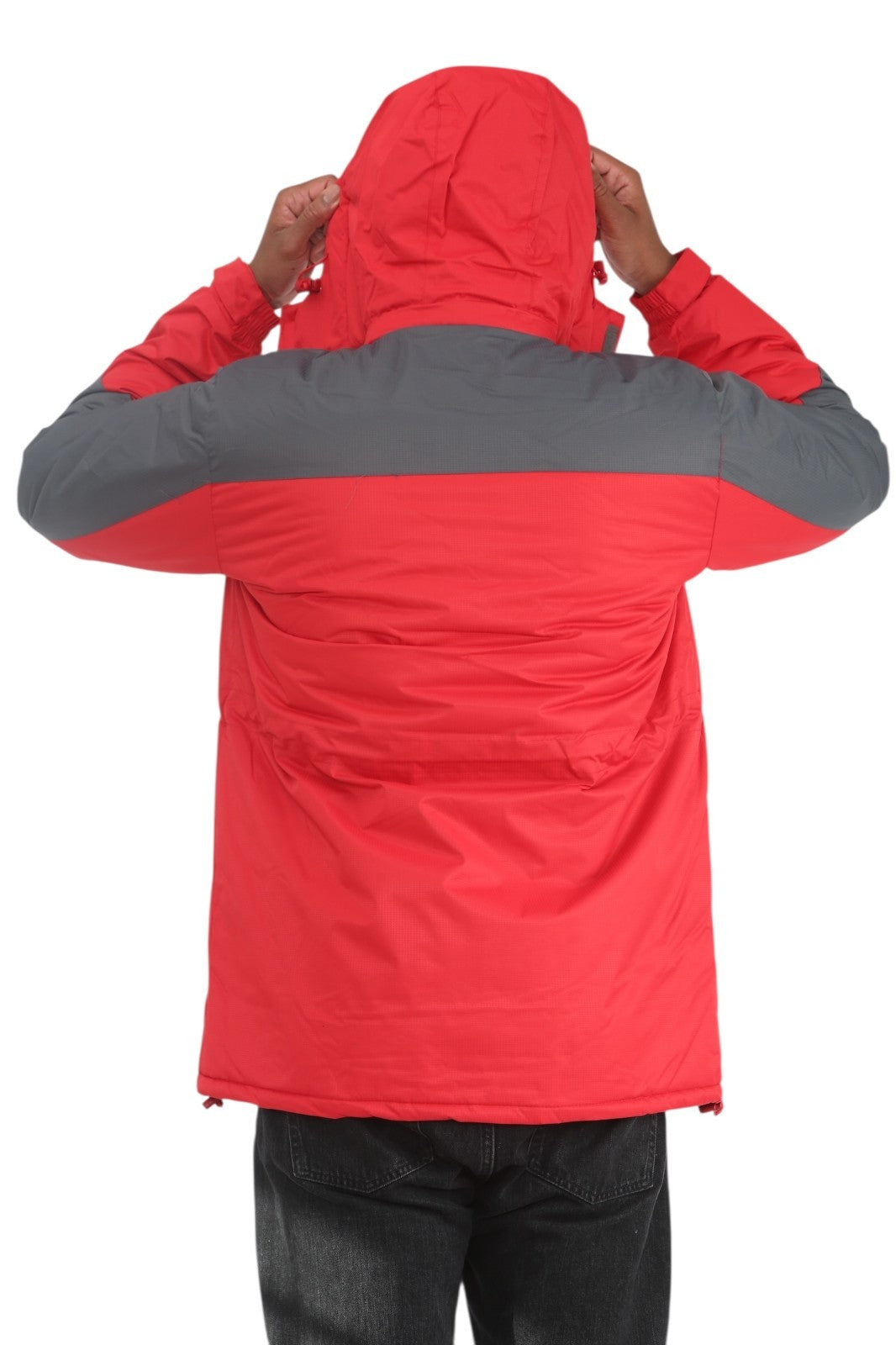 Mens Padded Winter Jacket Fleece Lined Warm Coat Hooded Waterproof Parka