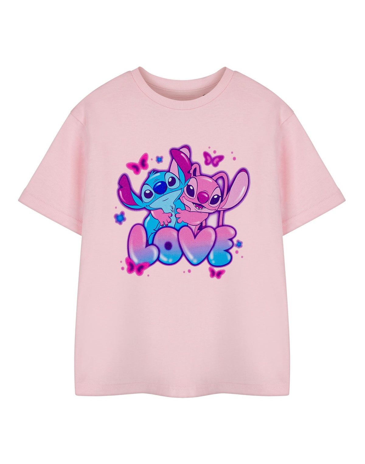 Disney Short Sleeved T-Shirt | Girls Pink | Official Merch