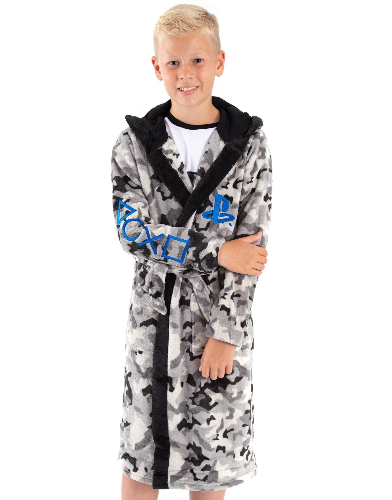 PlayStation Bathrobe | Boys Grey | Official Merch
