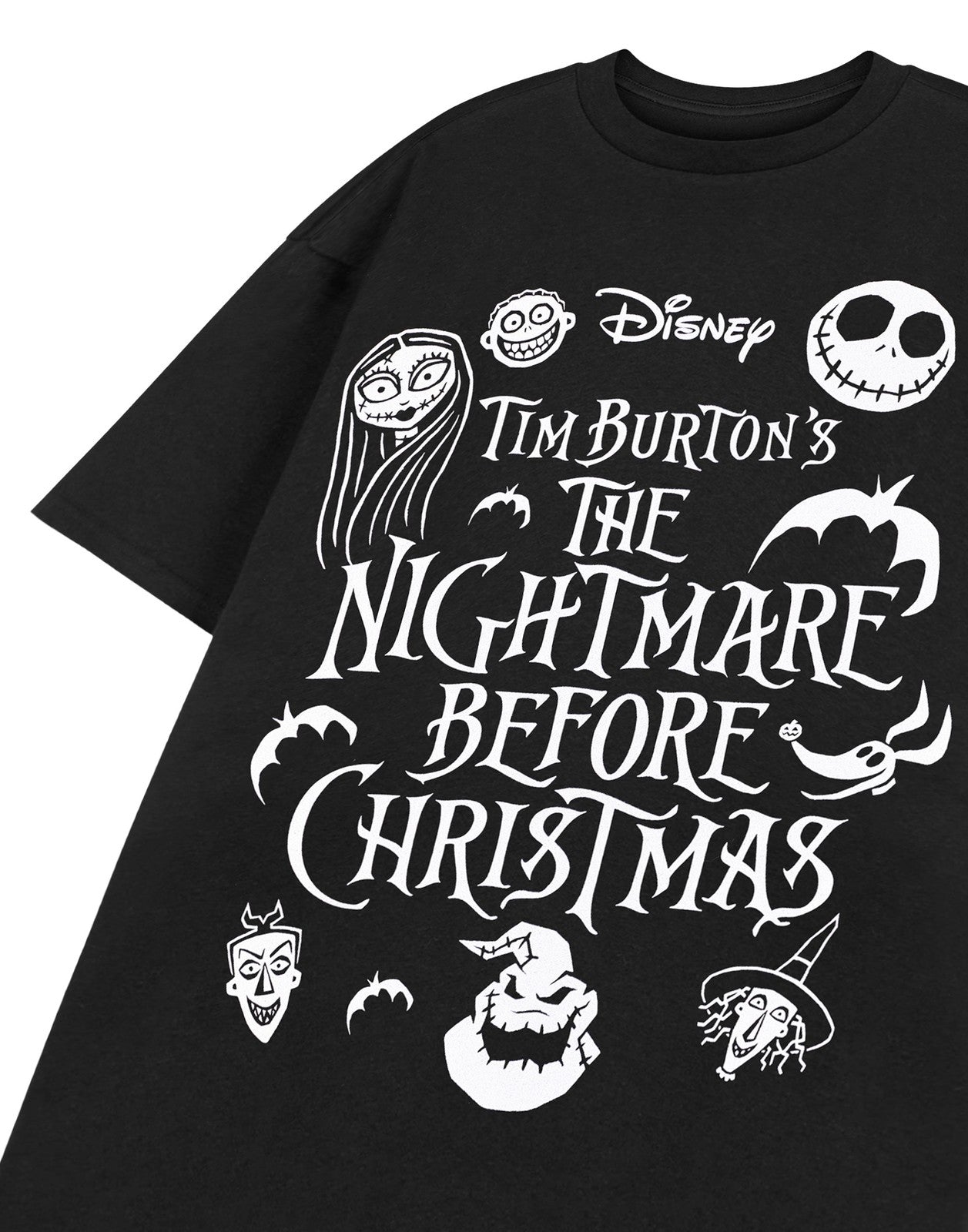 Disney Short Sleeved T-Shirt | Unisex Black | Official Merch