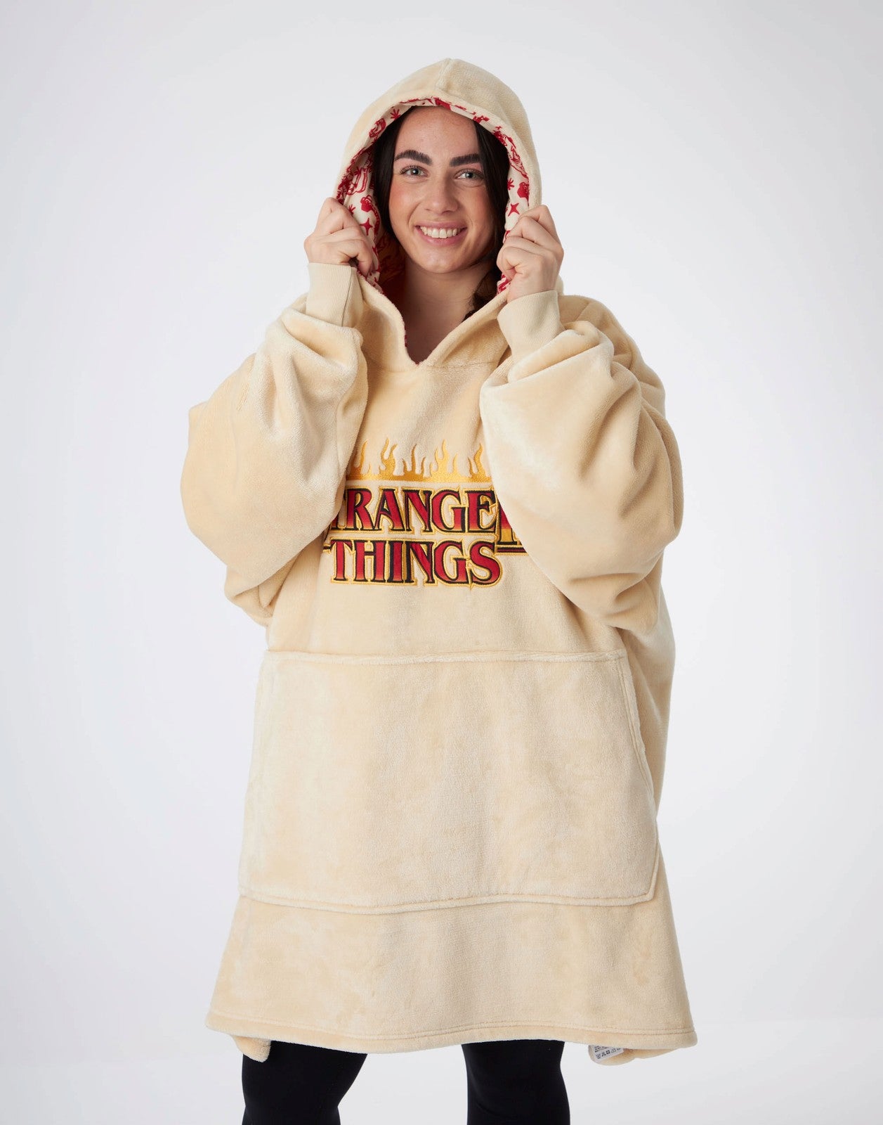 Stranger Things Blanket Hoodie | Unisex Cream | Official Merch