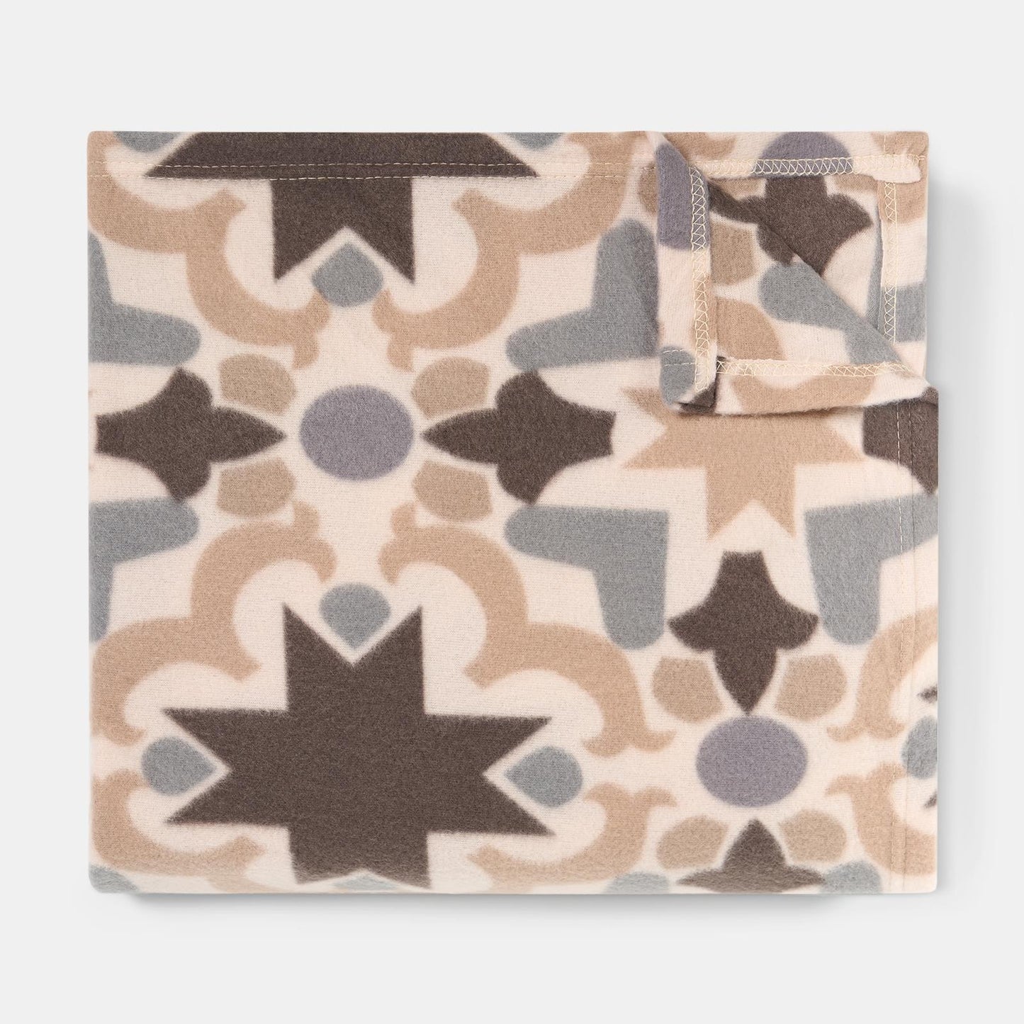 OHS Tiles Print Throw Soft Blanket Polar Fleece Lightweight Bedspread