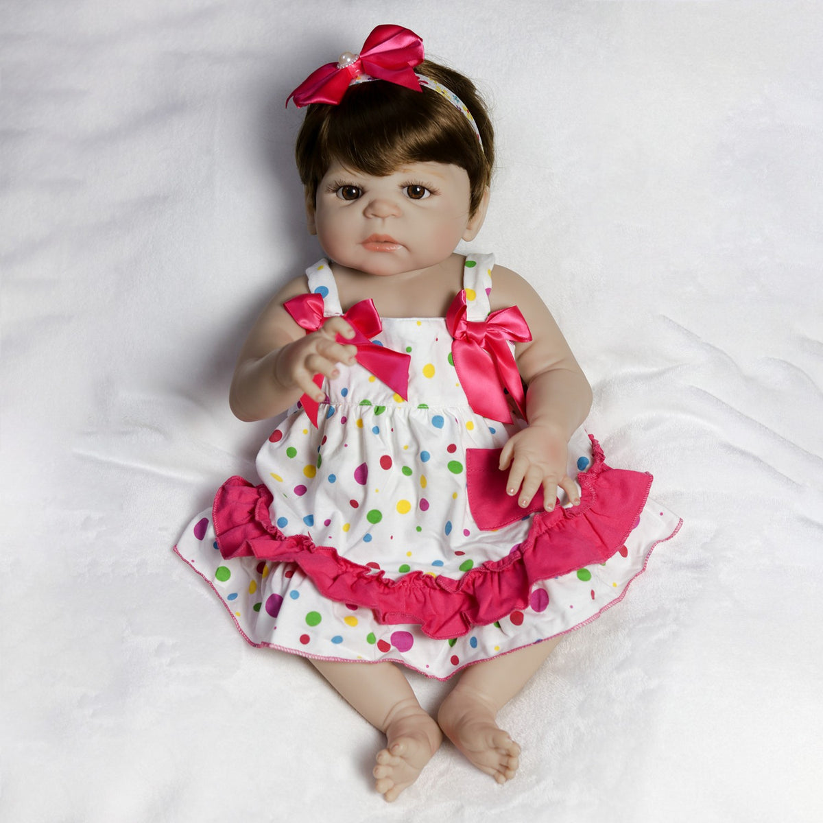 22'' Realistic Twins Reborn Baby Dolls Full Body Vinyl Silicone Boy Girl Gift UK