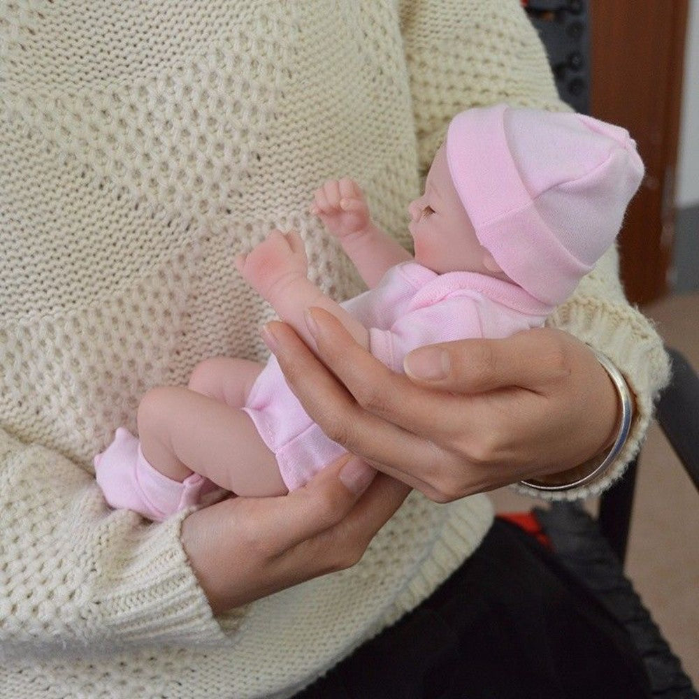 Lifelike Reborn Dolls Mini Girl/Boy/Twins Full Body Vinyl Silicone Newborn Baby