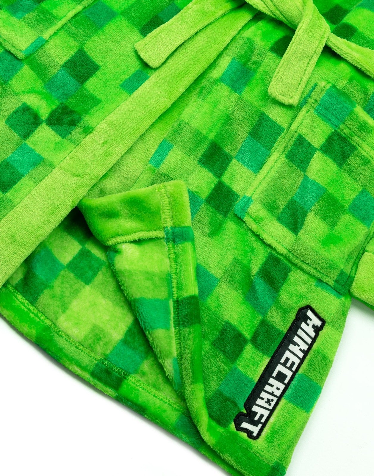 Minecraft Bathrobe | Unisex Kids Green Gaming | Official Merch