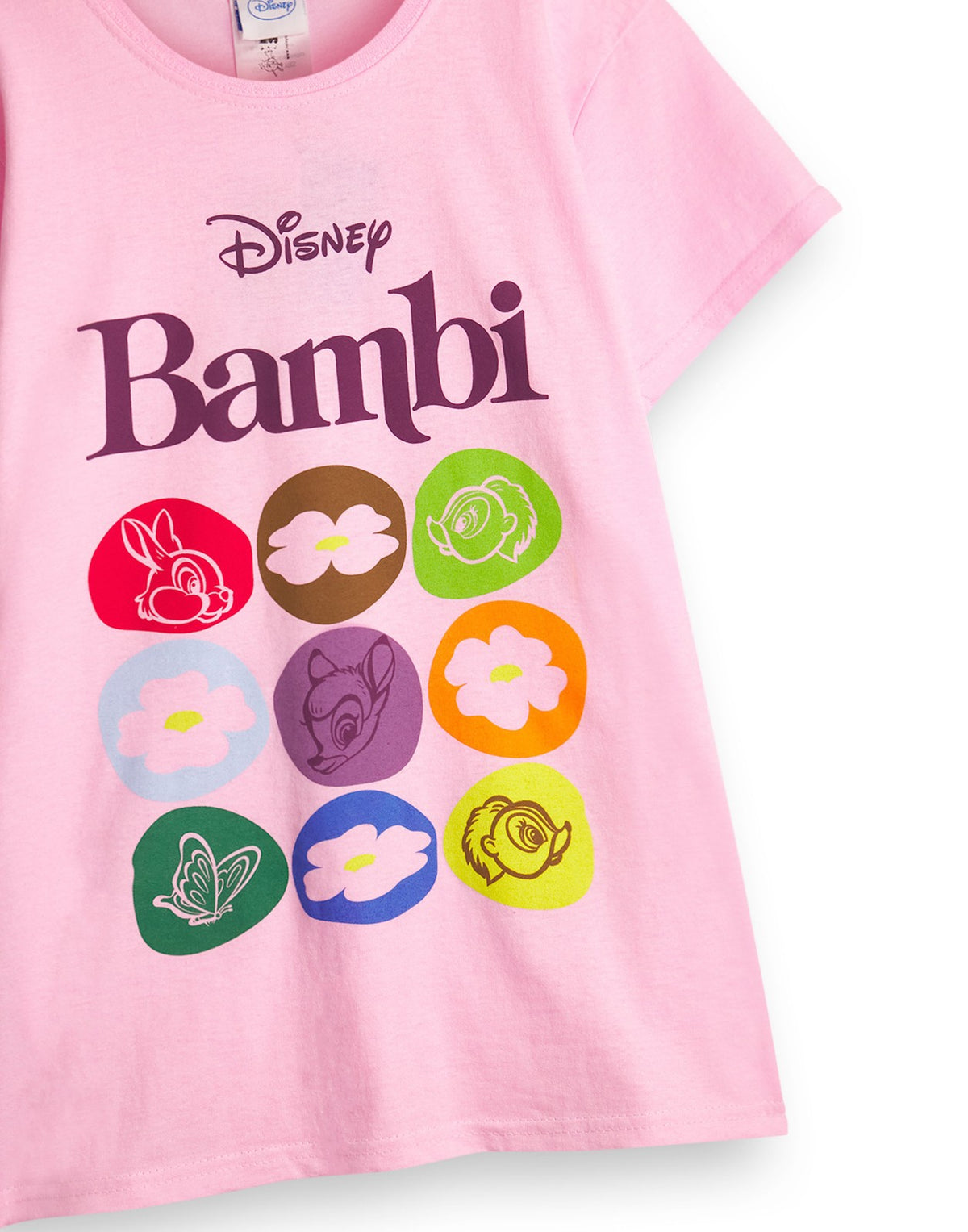 Disney Short Sleeved T-Shirt | Girls Pink | Official Merch