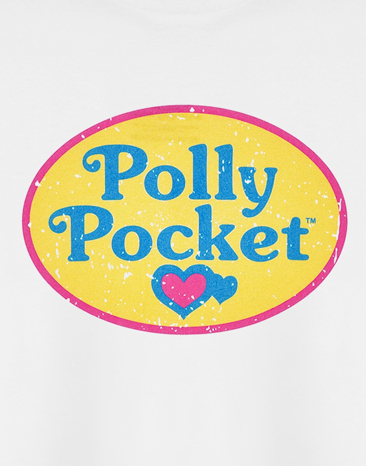 Polly Pocket Cropped Short Sleeved T-Shirt | Womens White | Official Merch