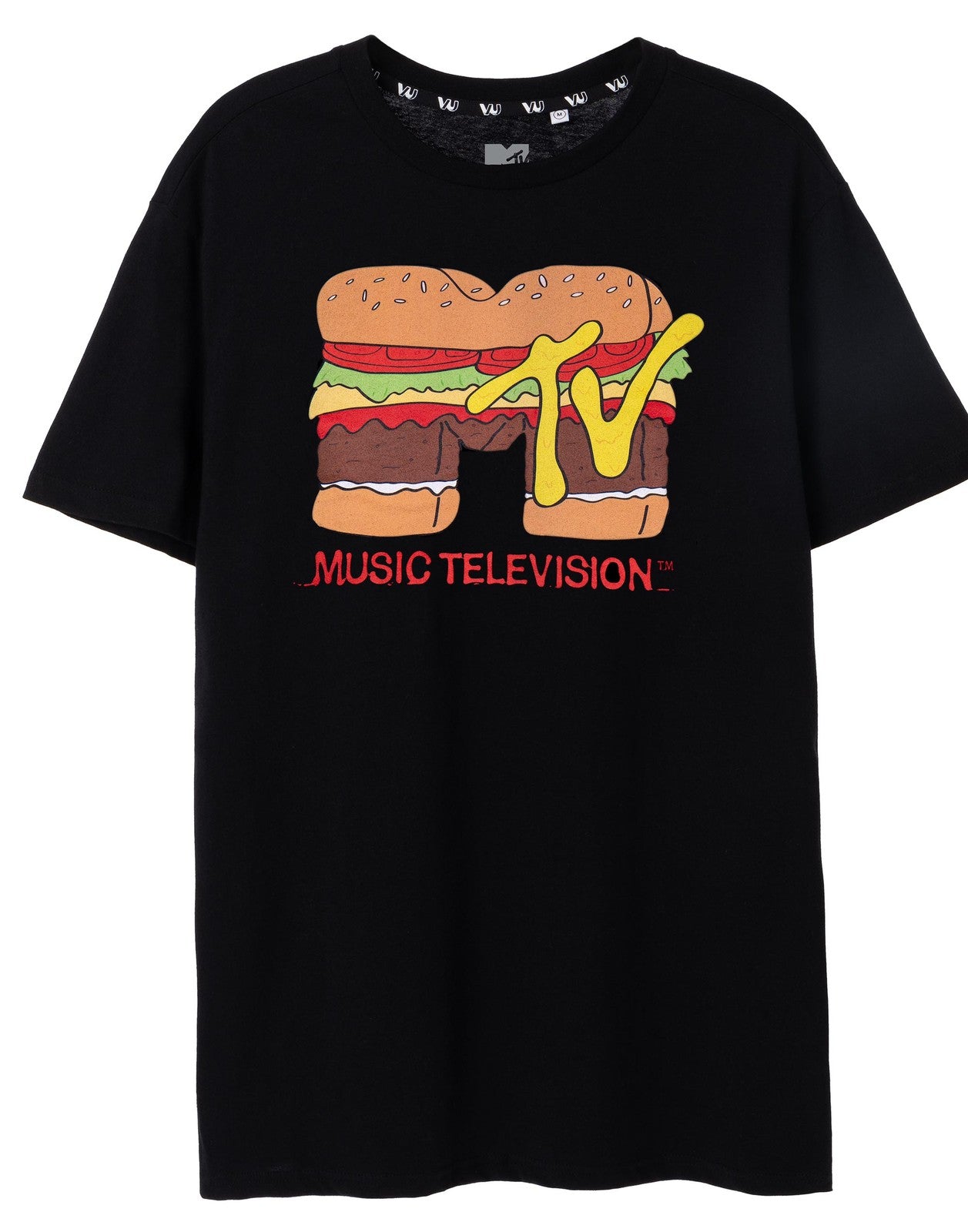 MTV Short Sleeved T-Shirt | Unisex Black | Official Merch