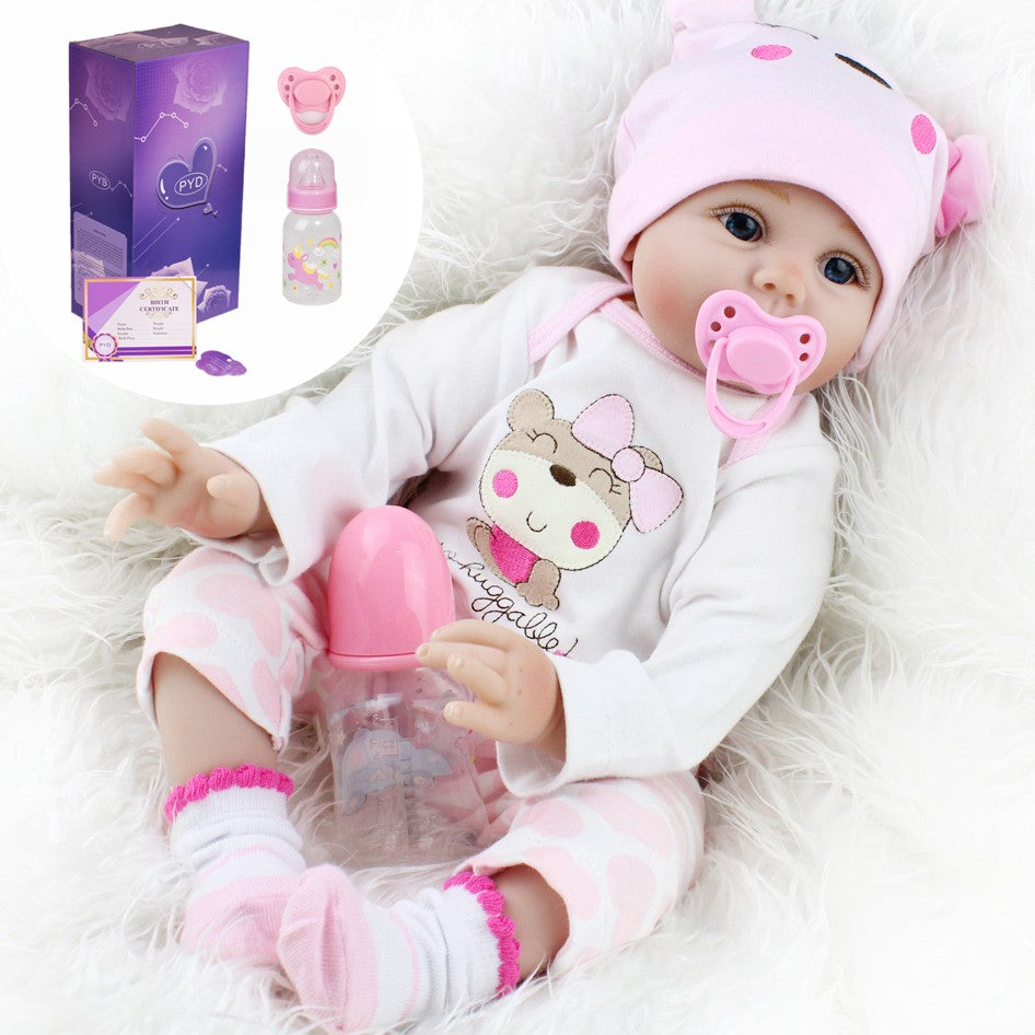 Realistic Reborn Doll Vinyl Silicone Handmade Lifelike Newborn Baby Girl Dolls
