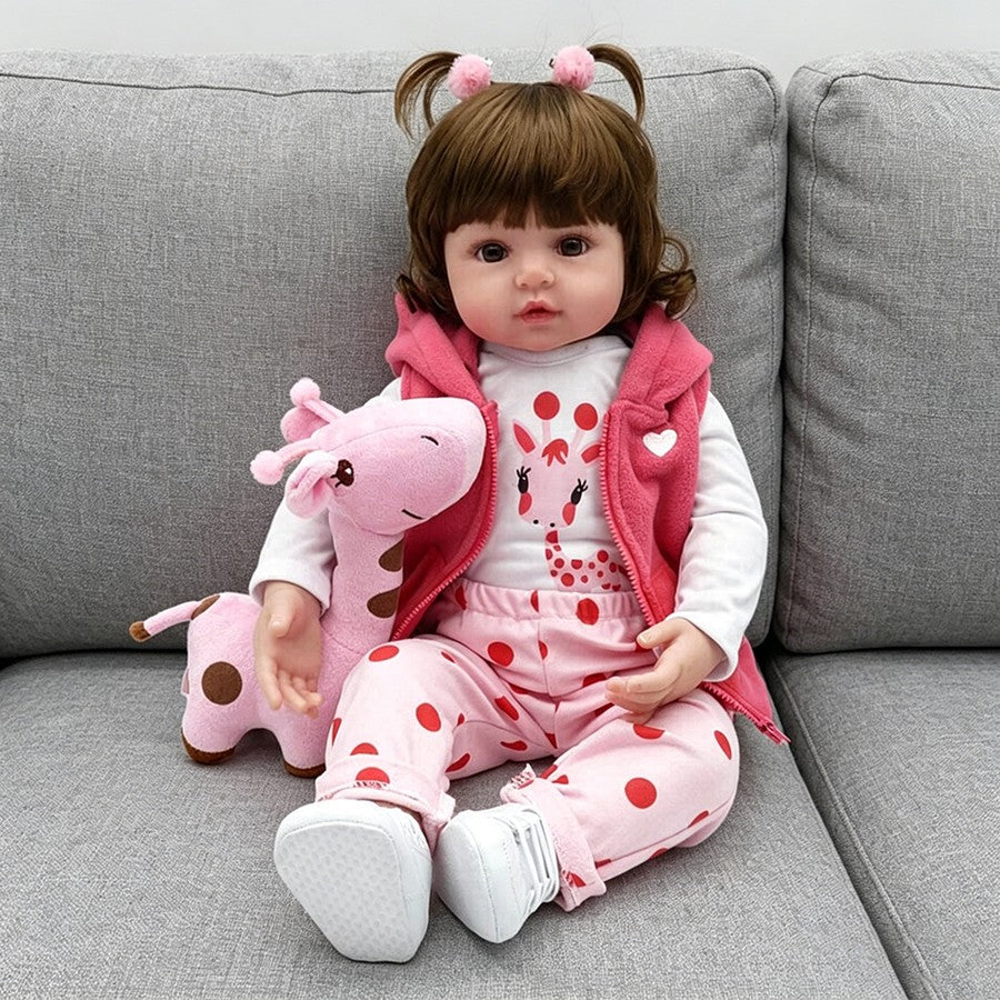 Handmade Lifelike Reborn Dolls Vinyl Silicone 18" Life Newborn Baby Girl Gift UK