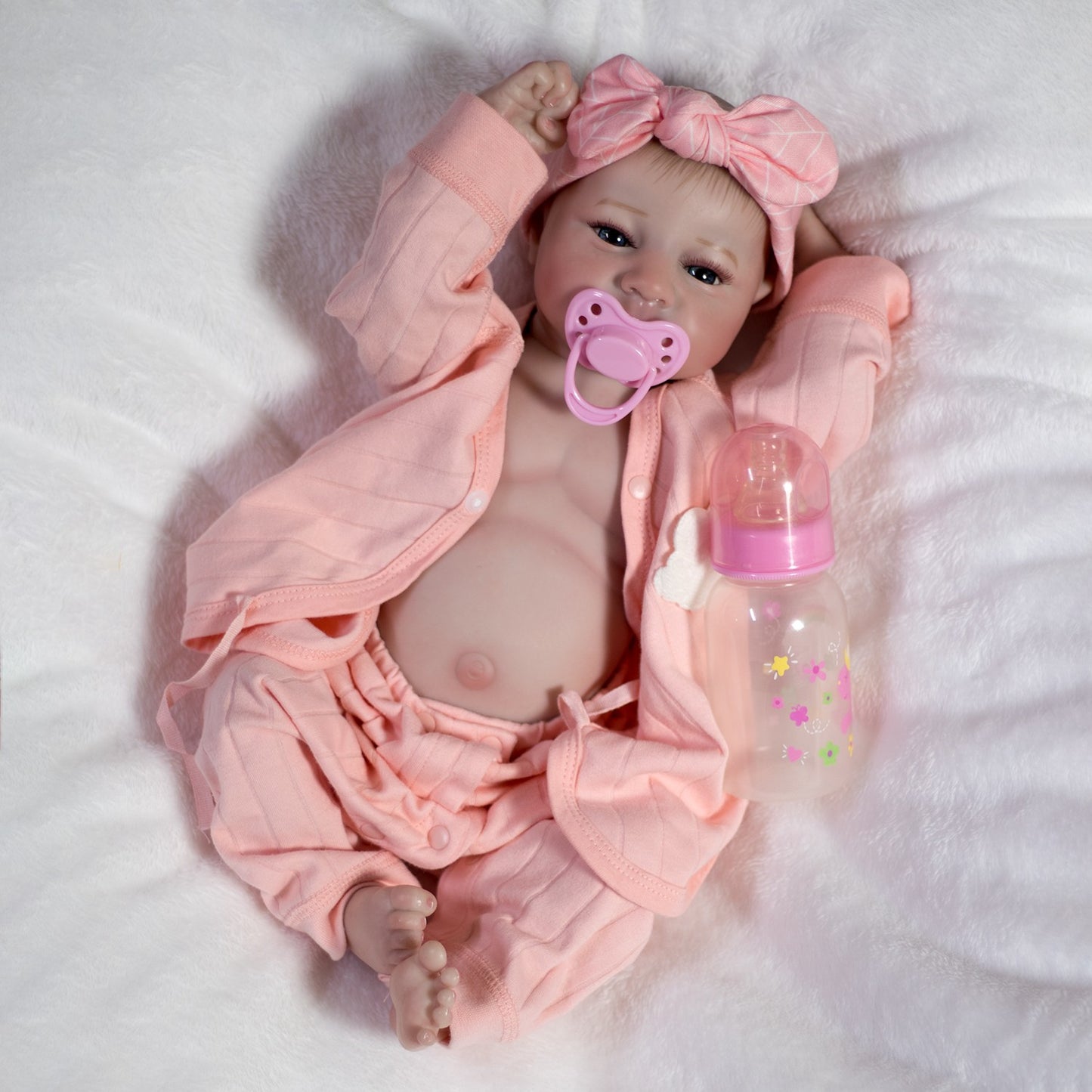 Real Reborn Doll Baby Girl Lifelike Full Body Vinyl Silicone Newborn Toddler UK