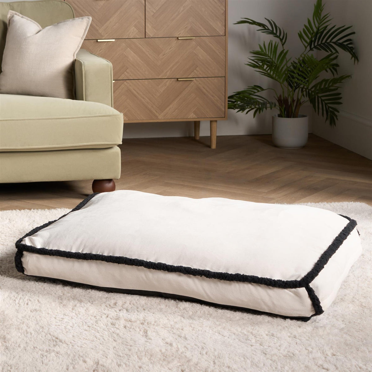 Sherpa Bind Pet Bed Dog Puppy Comfy Mat Cushion Washable Fleece Soft Plush Warm