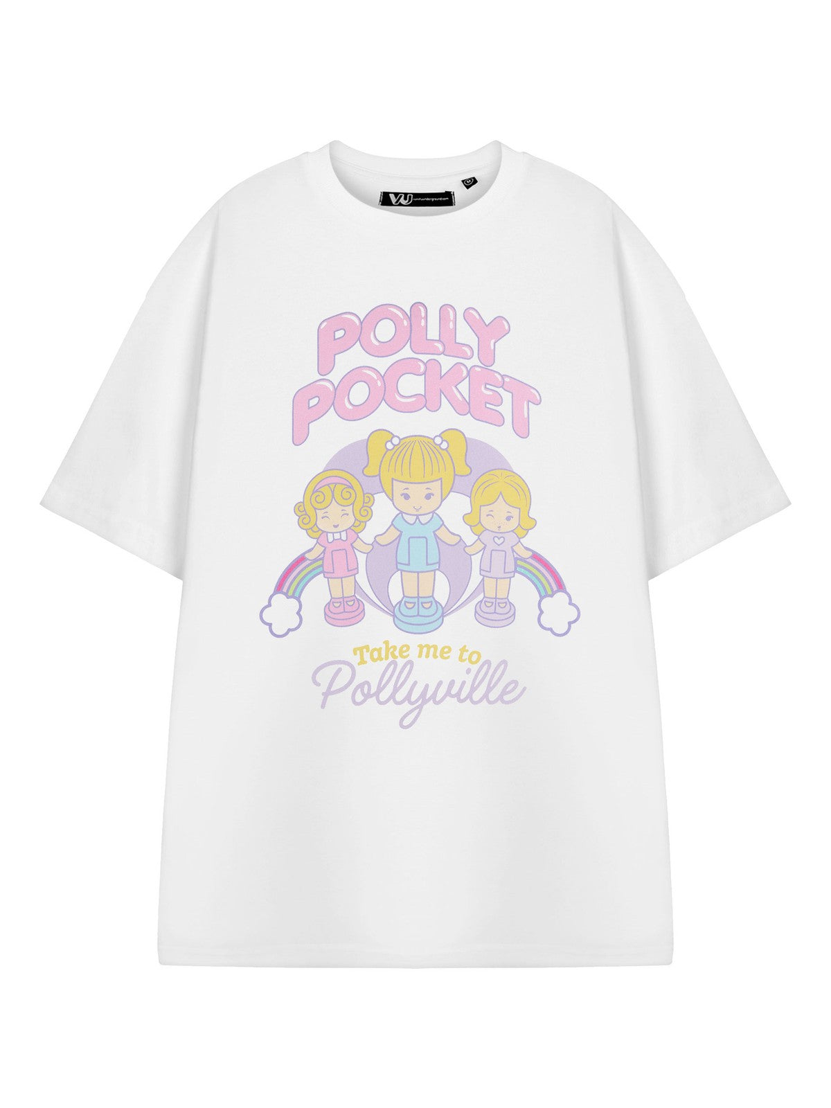 Polly Pocket Short Sleeved T-Shirt | Womens White | Official Merch