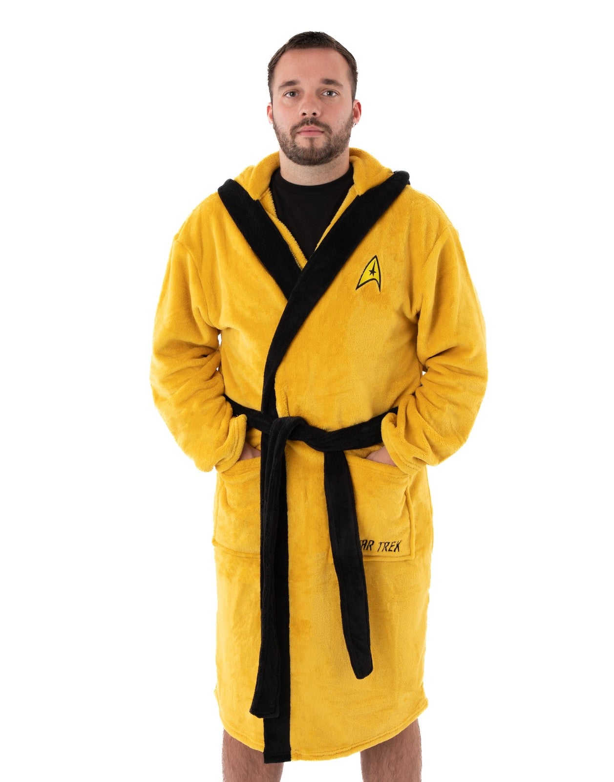 Star Trek Hooded Bathrobe | Mens Yellow | Official Merch