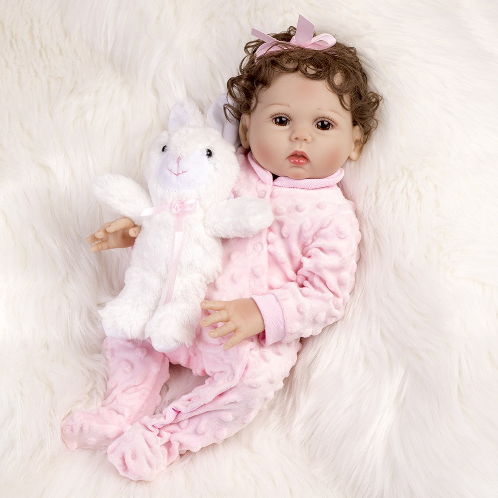 Waterproof Realistic Reborn Doll Full Body Vinyl Silicone Newborn Baby Girl Gift