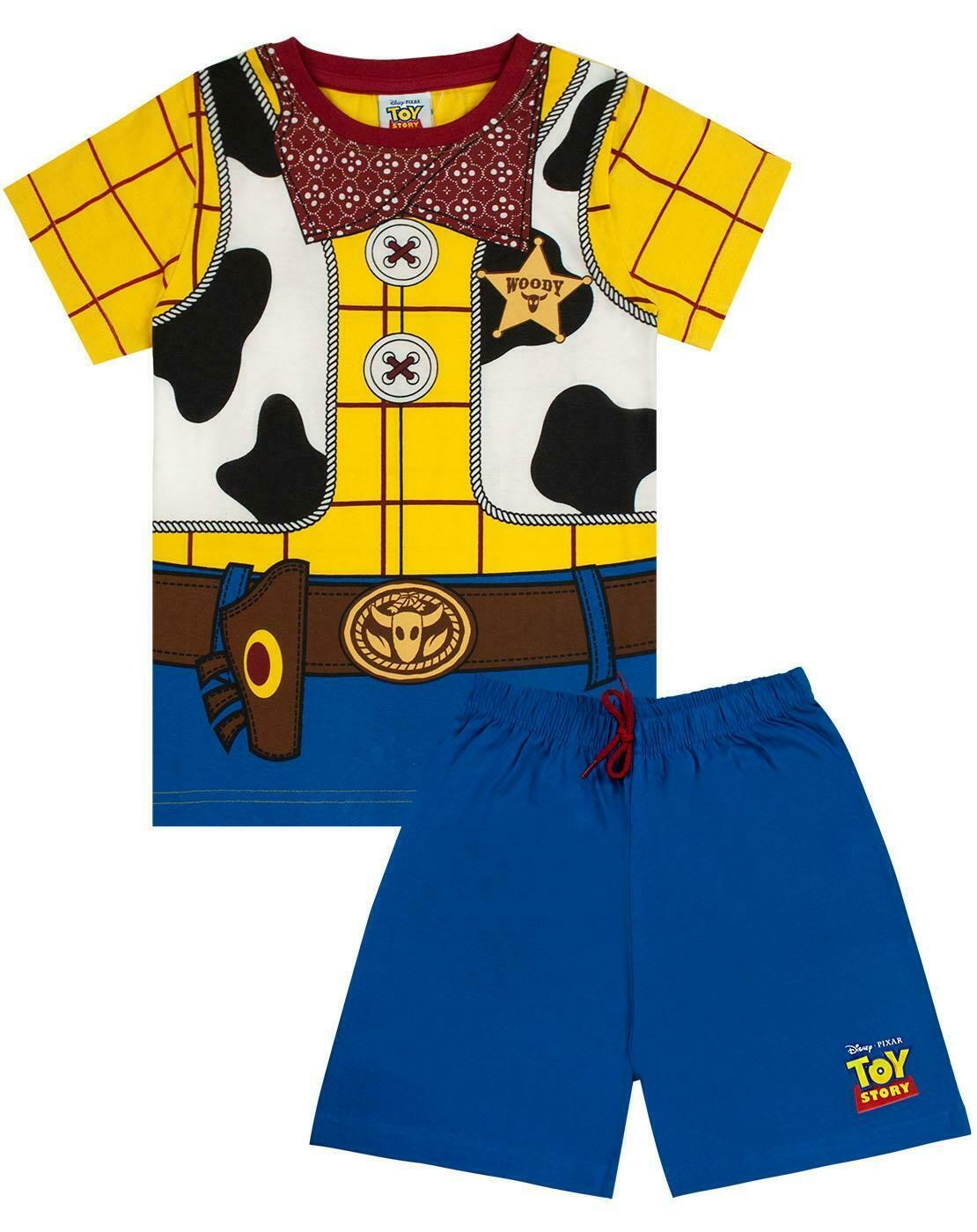 Disney Short Sleeve Short Leg Pyjama Set | Boys Blue | Official Merch