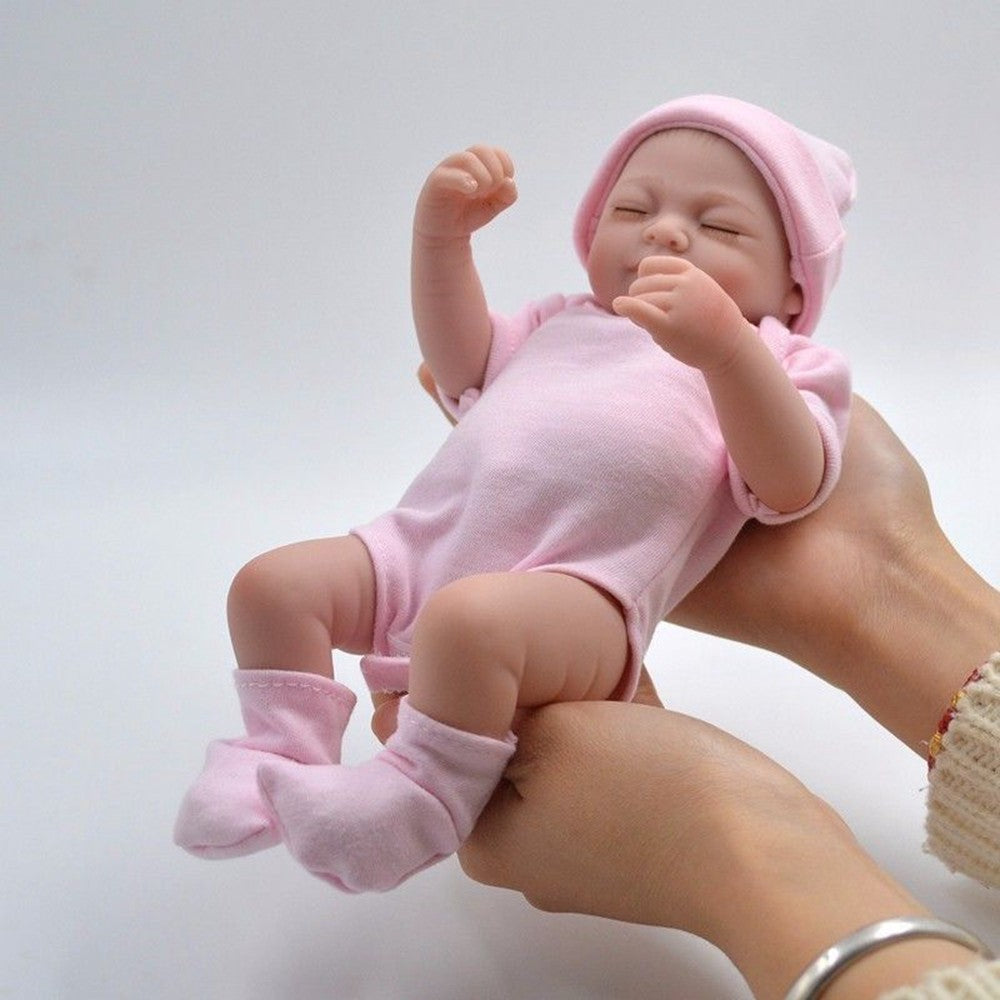 Lifelike Reborn Dolls Mini Girl/Boy/Twins Full Body Vinyl Silicone Newborn Baby