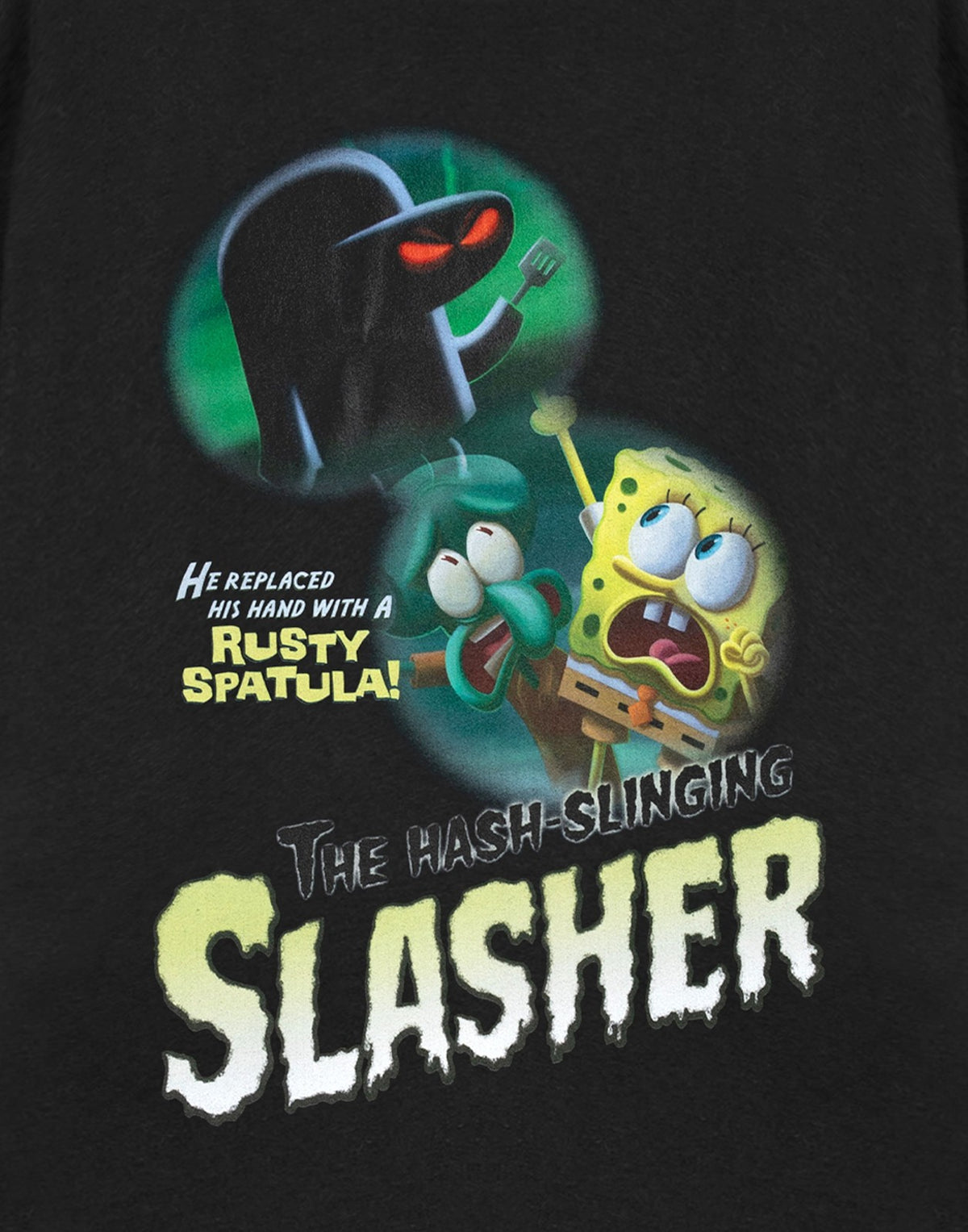 SpongeBob SquarePants Short Sleeved T-Shirt | Unisex Black | Official Merch