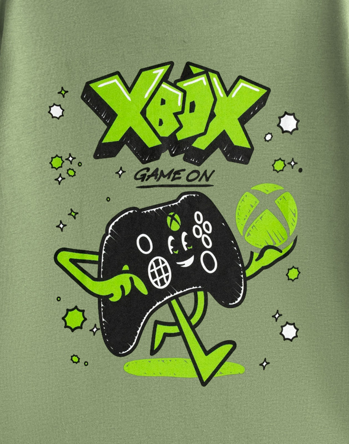 Xbox Short Sleeved T-Shirt | Boys Khaki | Official Merch