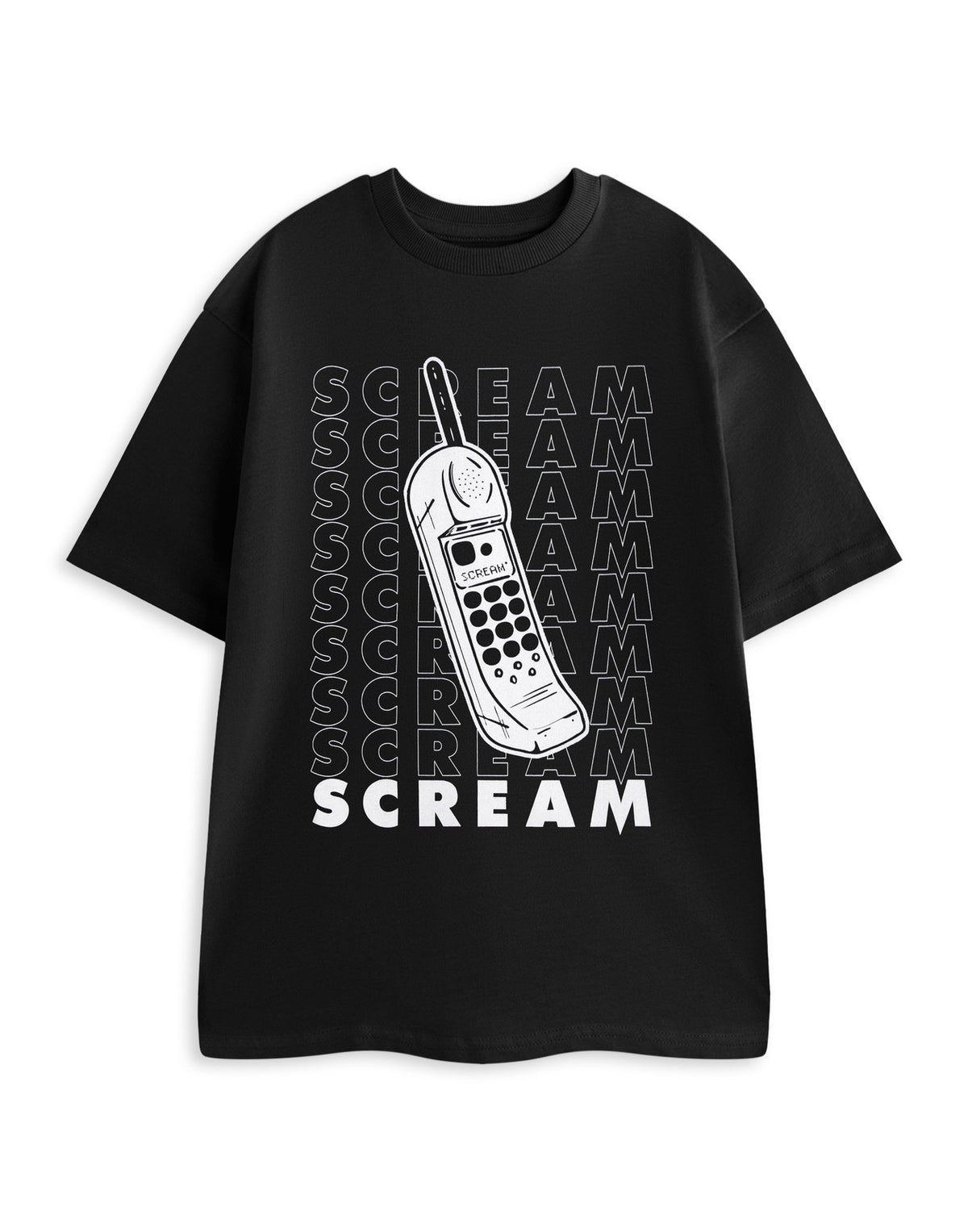 Scream Short Sleeved T-Shirt | Unisex Black | Official Merch